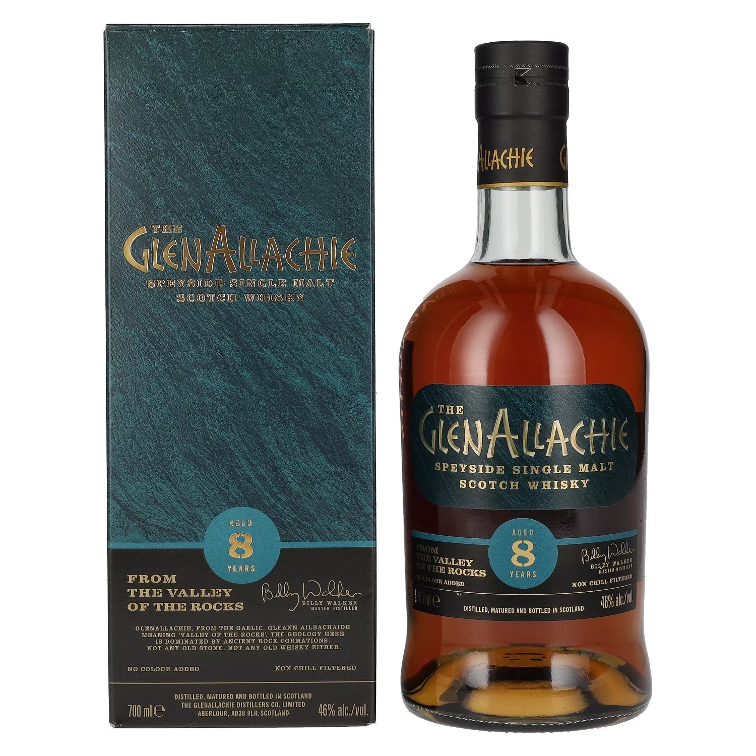 The GlenAllachie 8 Years Old Speyside Single Malt 46% Vol. 0,7l in gift box