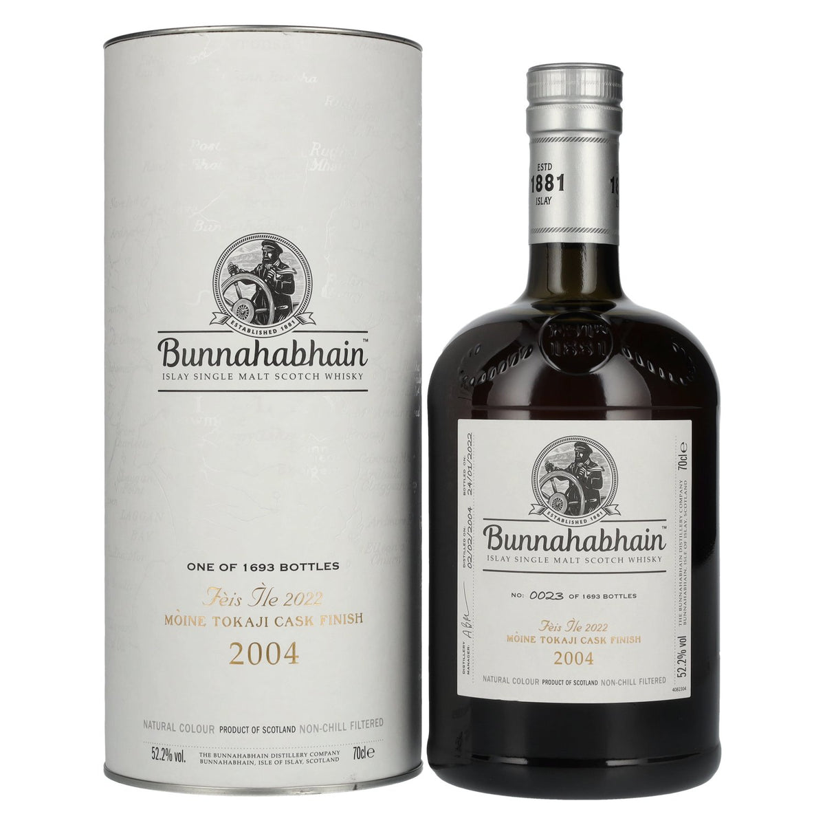 Bunnahabhain MÒINE TOKAJI CASK FINISH Limited Release Fèis Ìle 2022 52,2% Vol. 0,7l in Geschenkbox