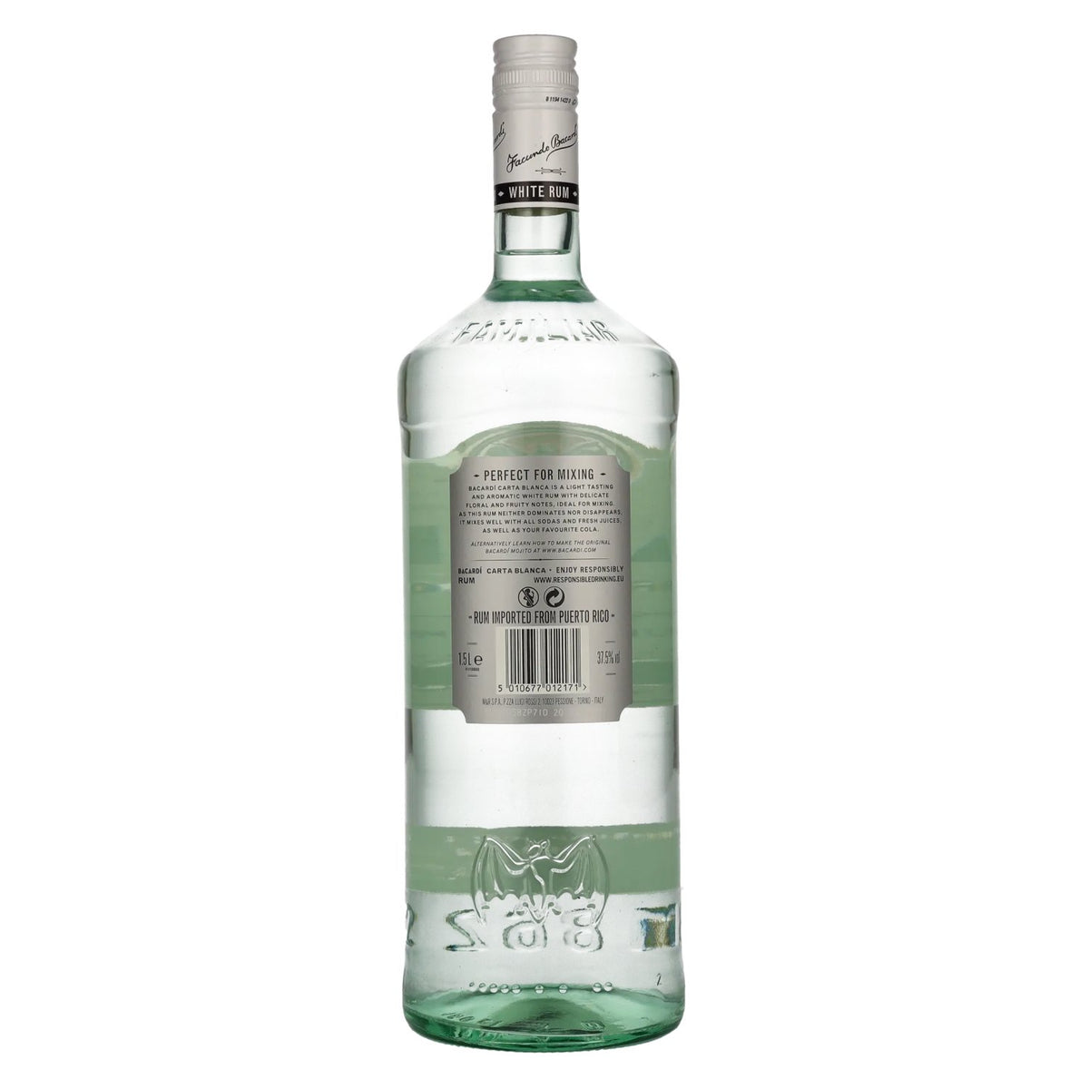 Bacardi Ron Carta Blanca Superior 37,5% vol. 1,5 l