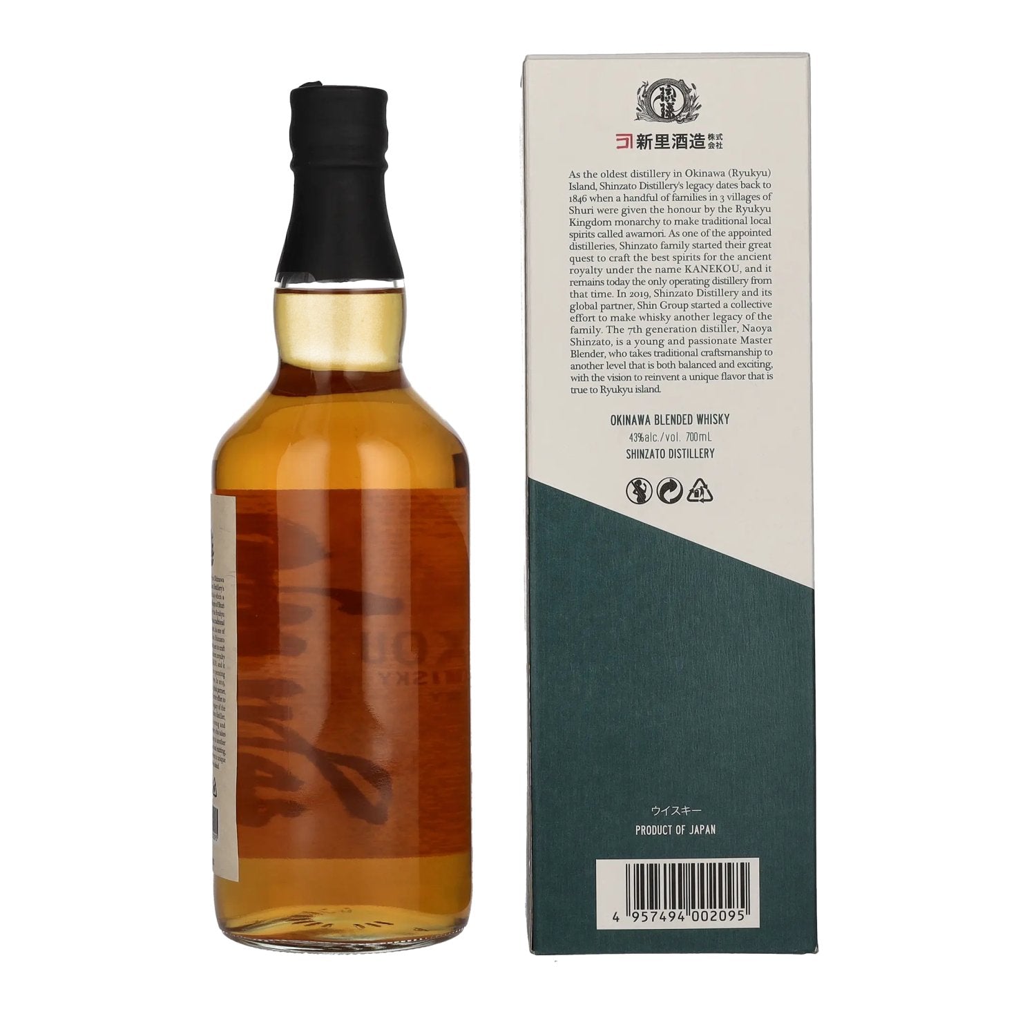 Kanekou Okinawa Blended Whisky 43% Vol. 0,7l in geschenkverpakking