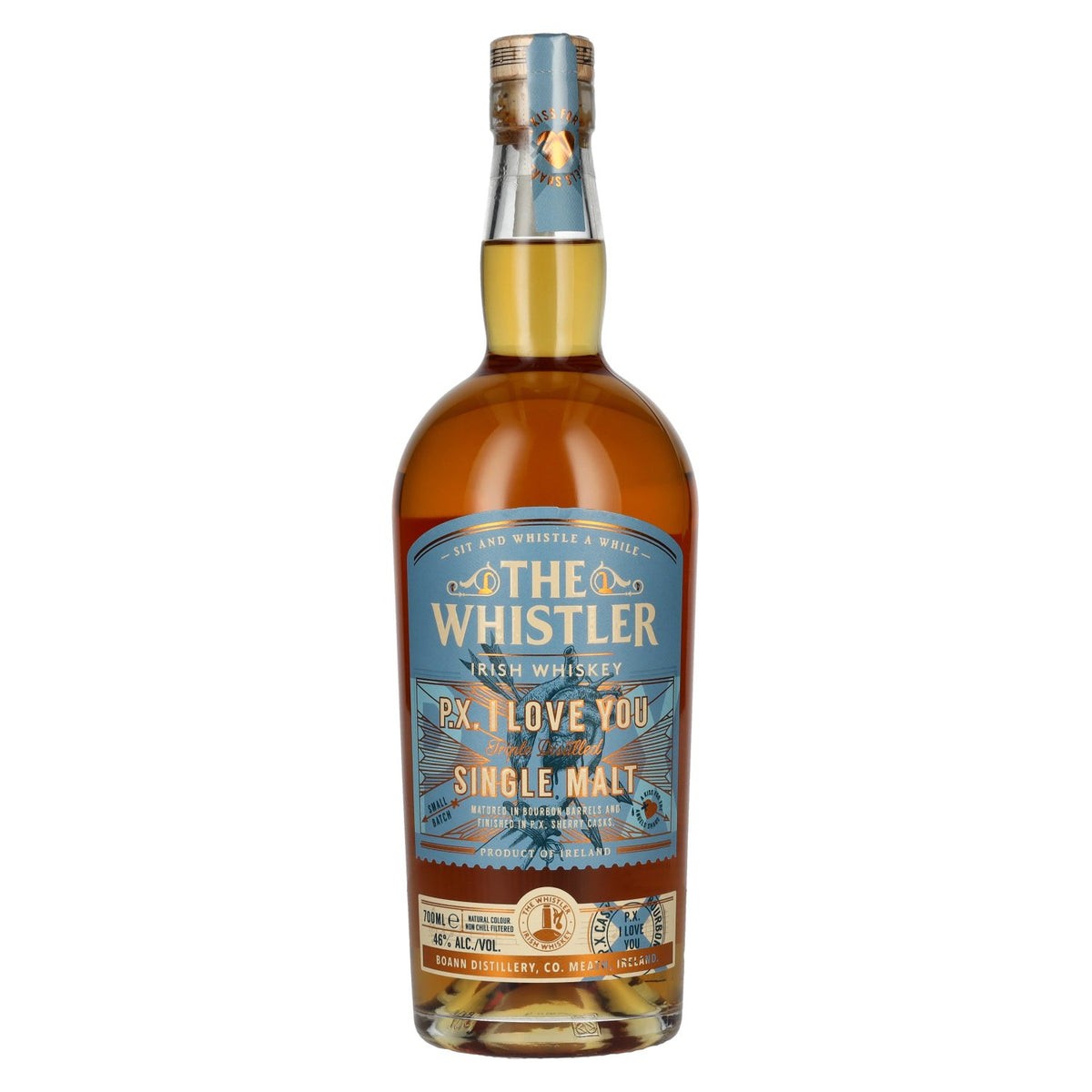 The Whistler Irish Whiskey P.X. I Love You Single Malt 46 % vol. 0,7 l