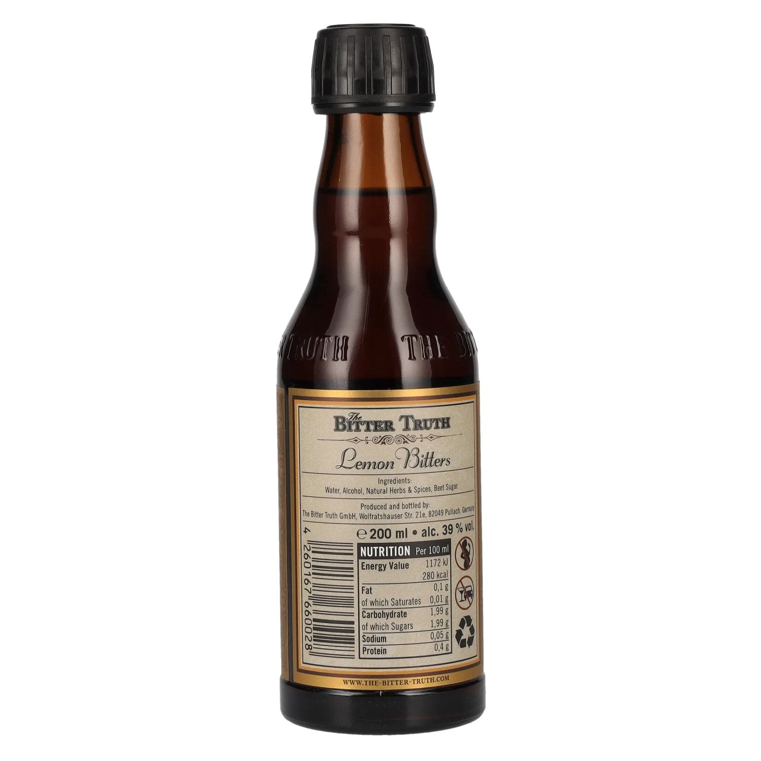 The Bitter Truth Lemon Bitters 39% vol. 0,2l