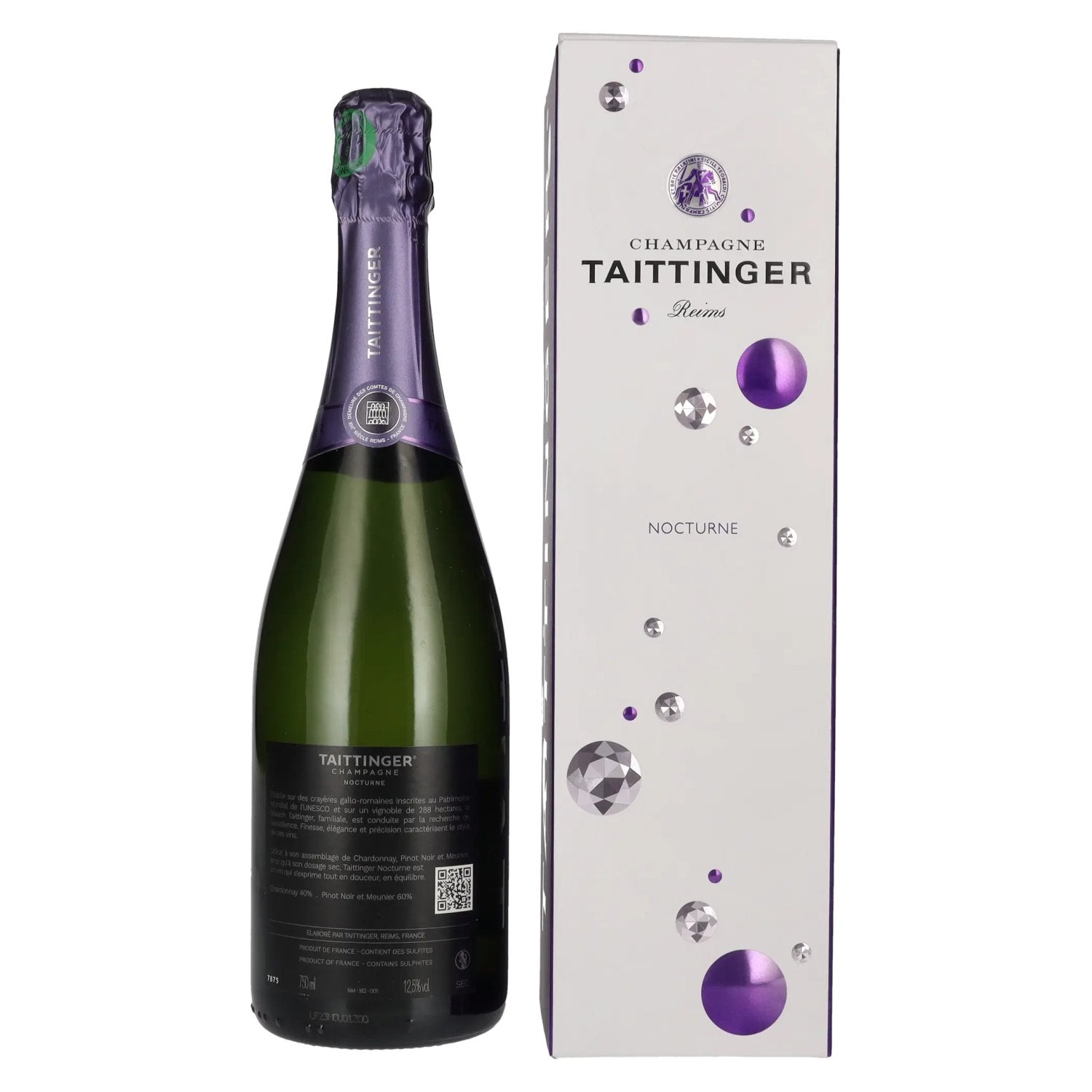 Taittinger Champagne NOCTURNE Sec 12,5% Vol. 0,75l in Geschenkbox