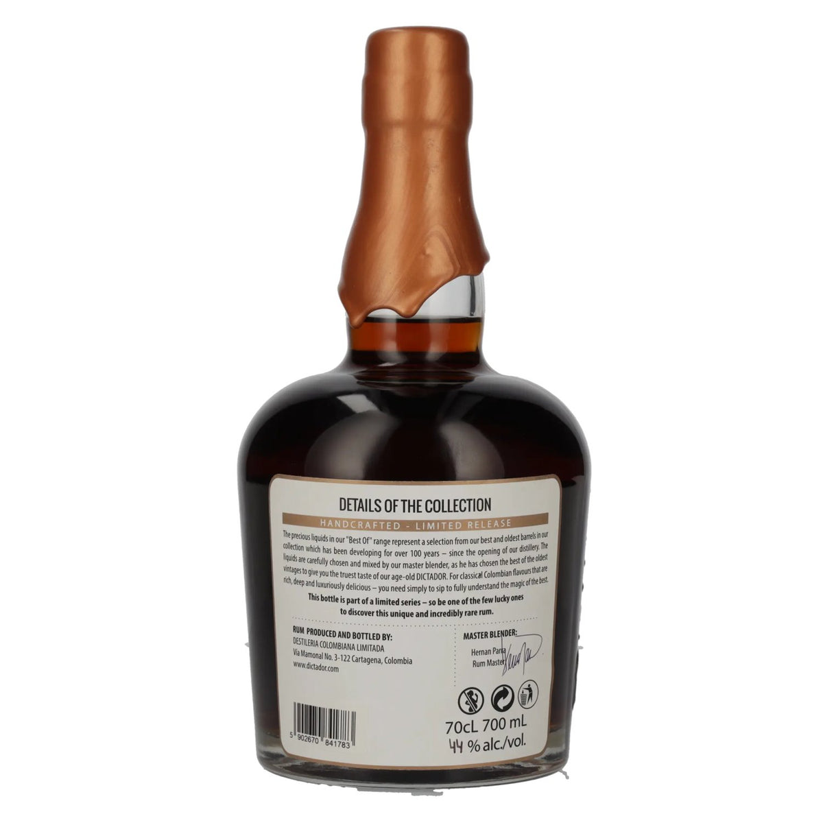 Dictador BEST OF 1981 APASIONADO Colombian Rum EXP-111 44% Vol. 0,7l