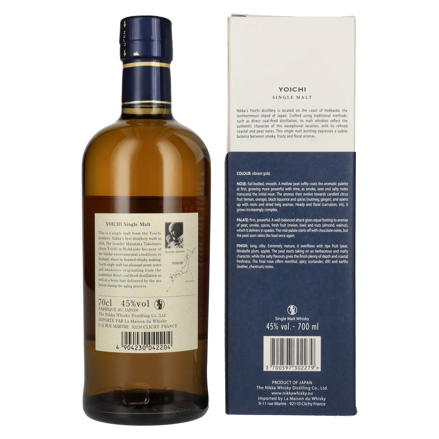 Nikka Yoichi Single Malt Whisky 45% Vol. 0,7l in Geschenkbox