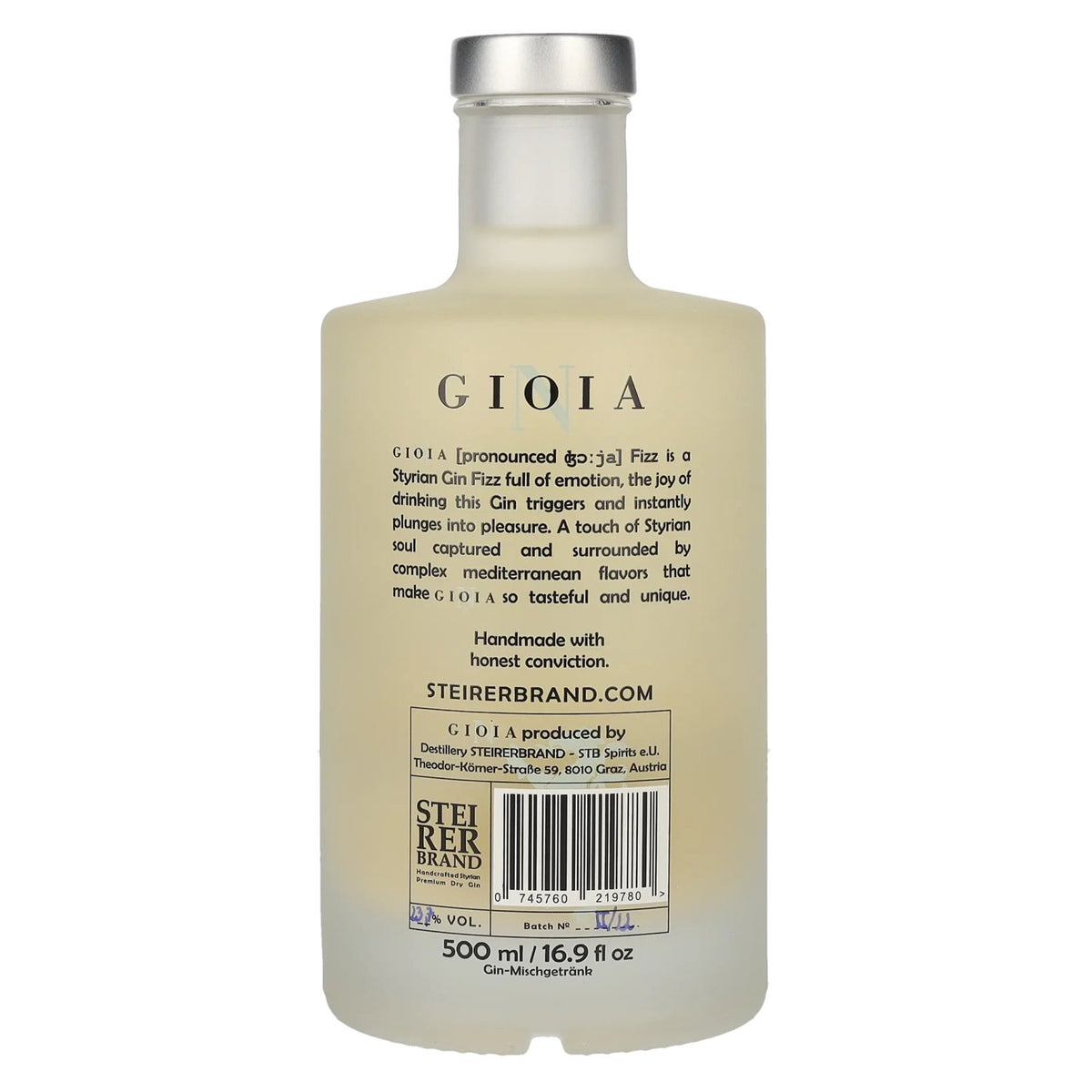 Gioia Gin Fizz 23,7 % vol. 0,5 l