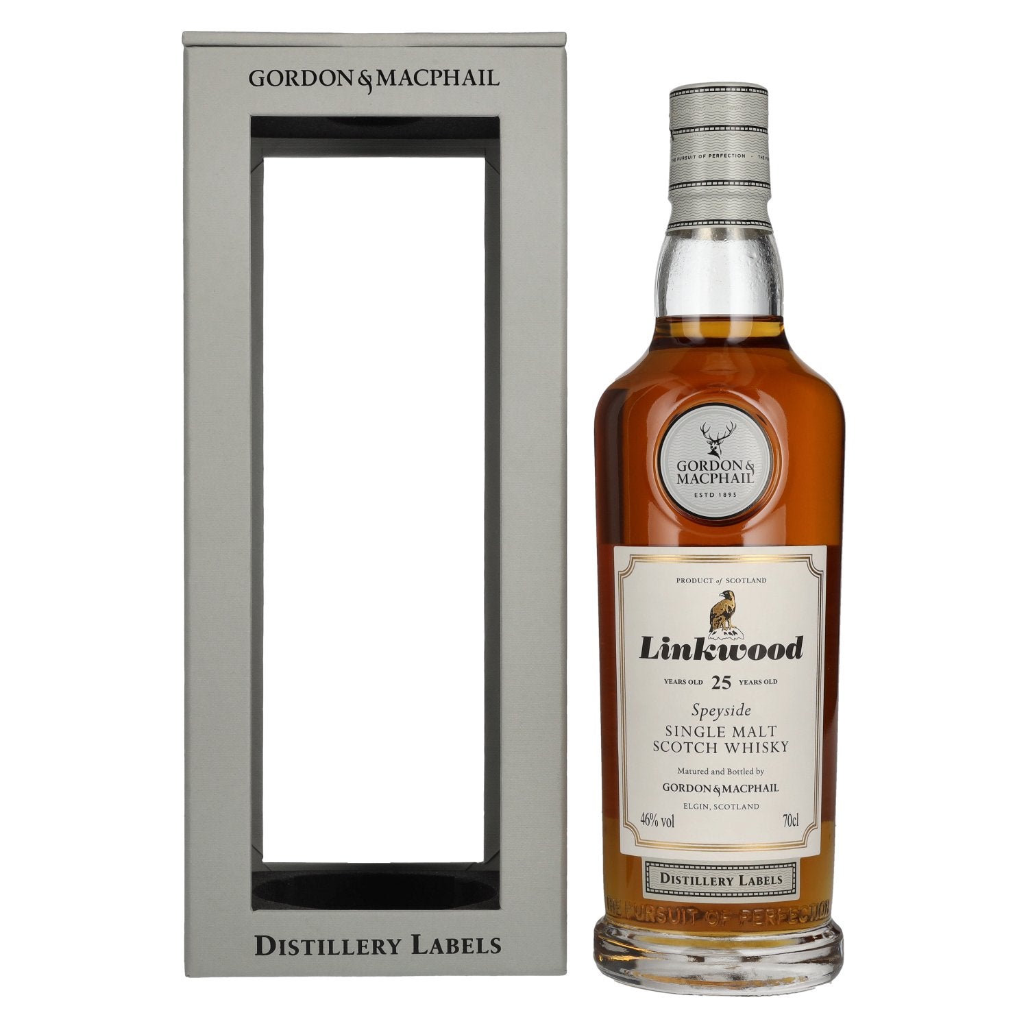 Gordon &amp; MacPhail Linkwood 25 Years Old Distillery Labels 46% Vol. 0,7l in geschenkverpakking