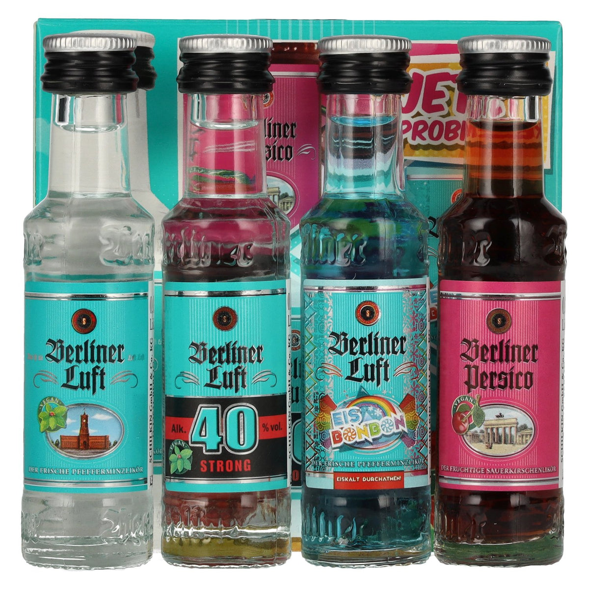 Berliner Luft Special Box 23% vol. 4 x 0,02 l in geschenkverpakking
