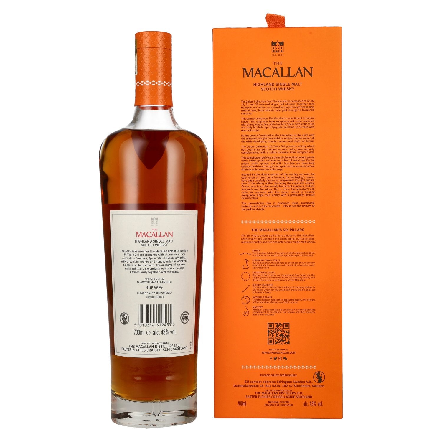 The Macallan 18 Years Old Colour Collection 43% Vol. 0,7l in Geschenkbox