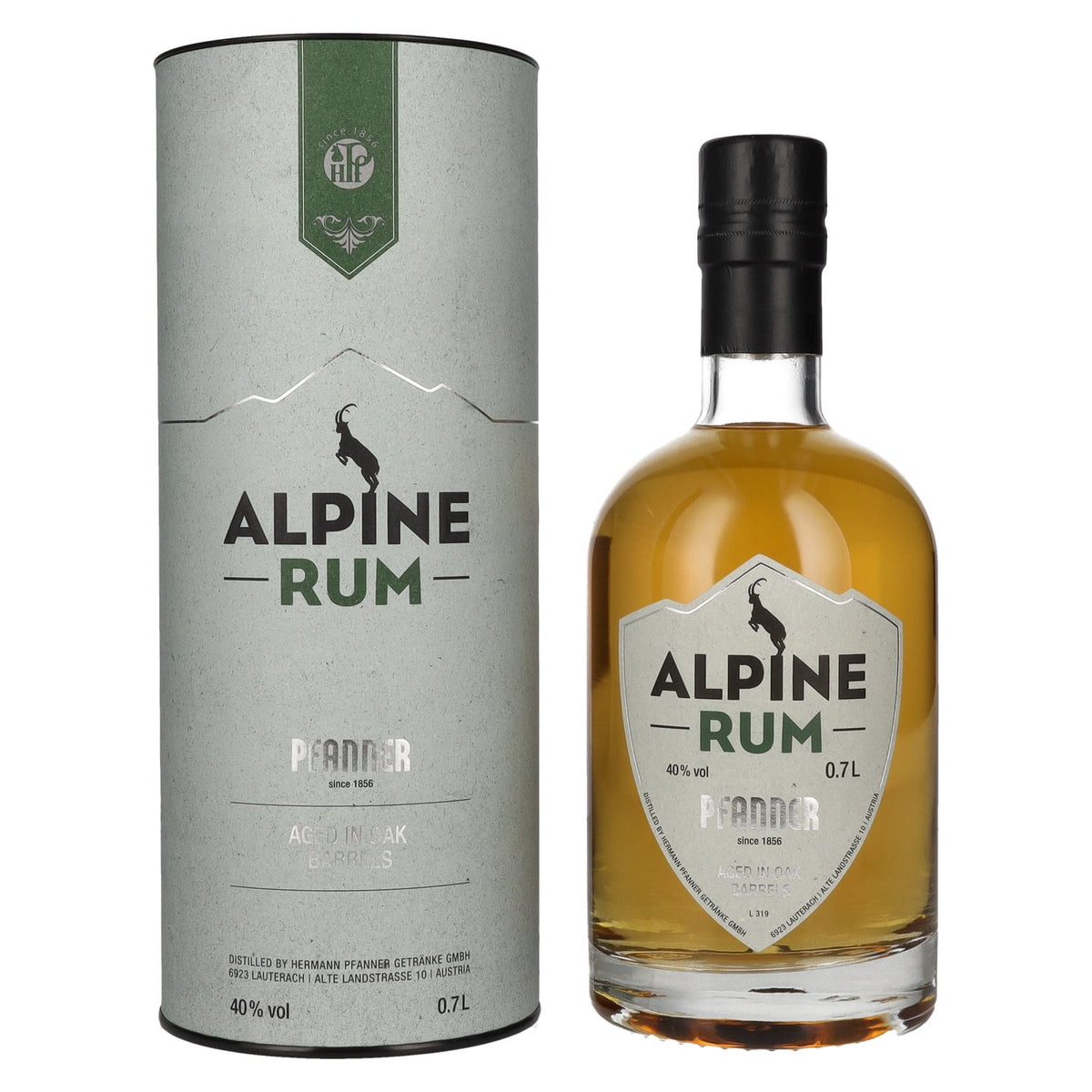 Pfanner Alpine Rum 40% vol. 0,7 l in geschenkverpakking