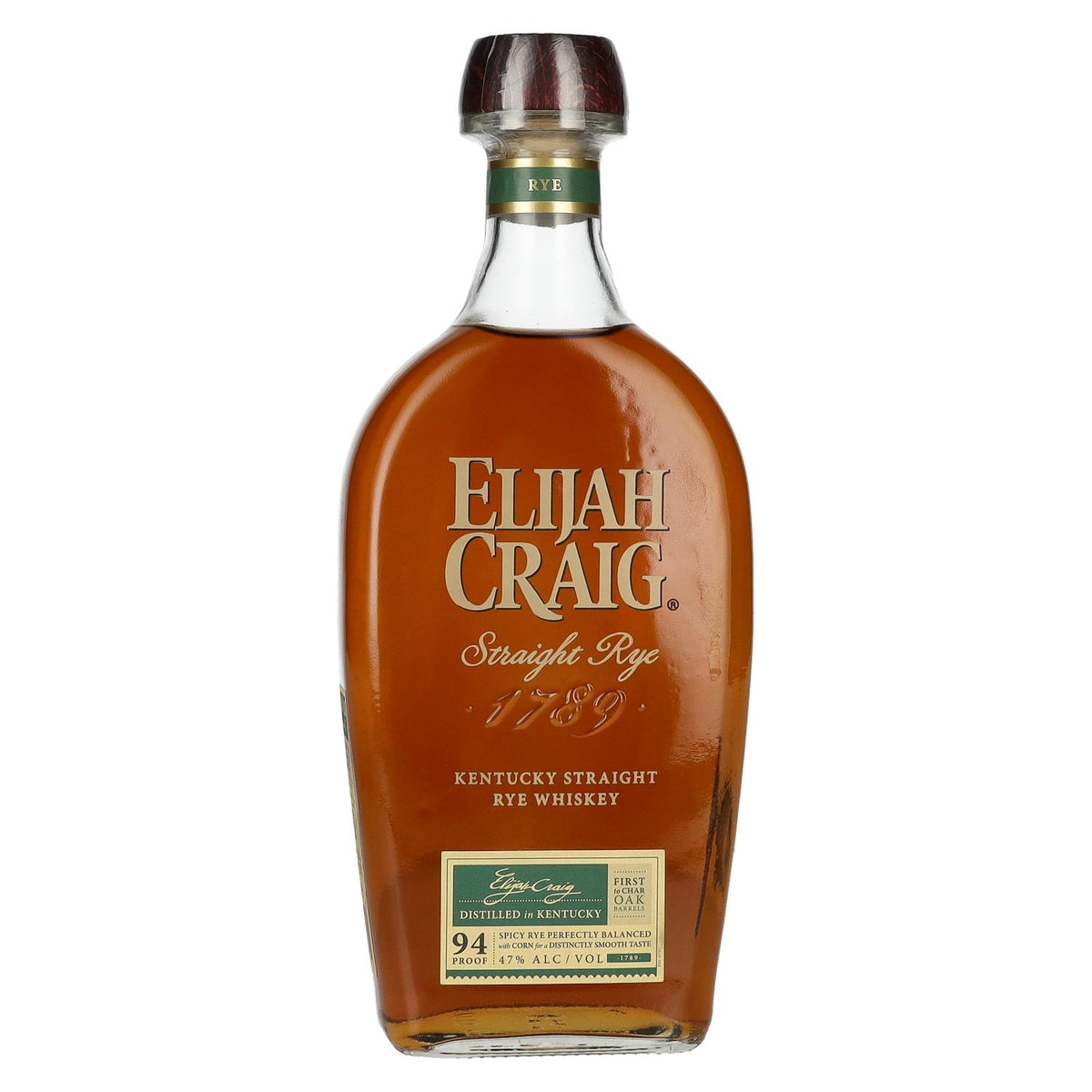 Elijah Craig Kentucky Straight Rye Whiskey 94 Proof 47% vol. 0,7 l