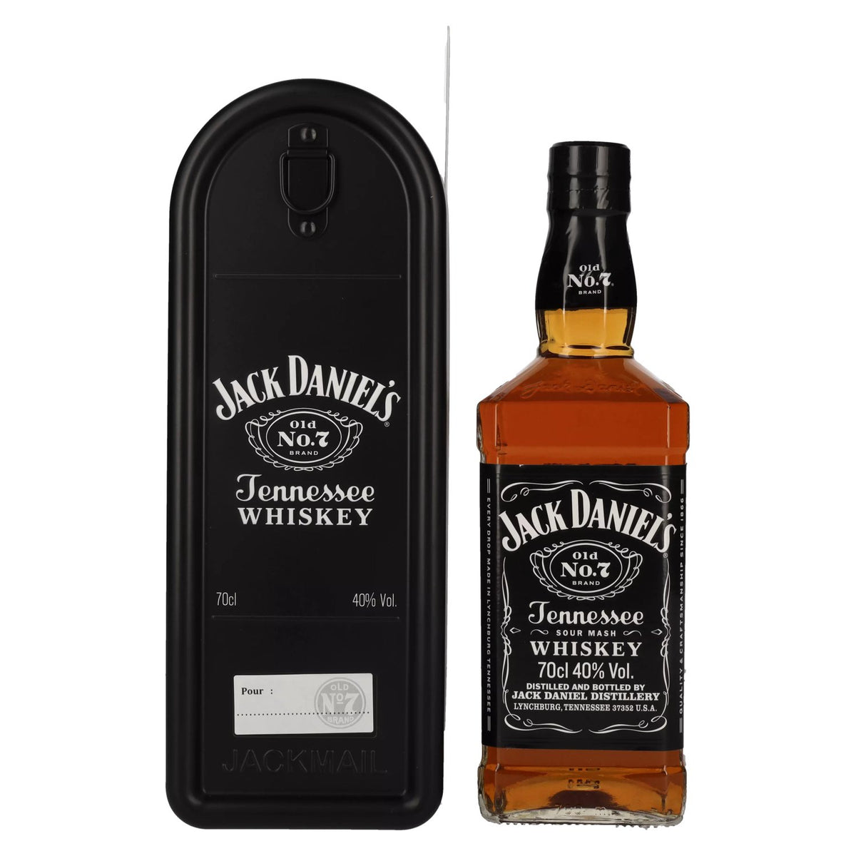Jack Daniel's Tennessee Whiskey 40% ABV, 0.7l, delivered to your letterbox