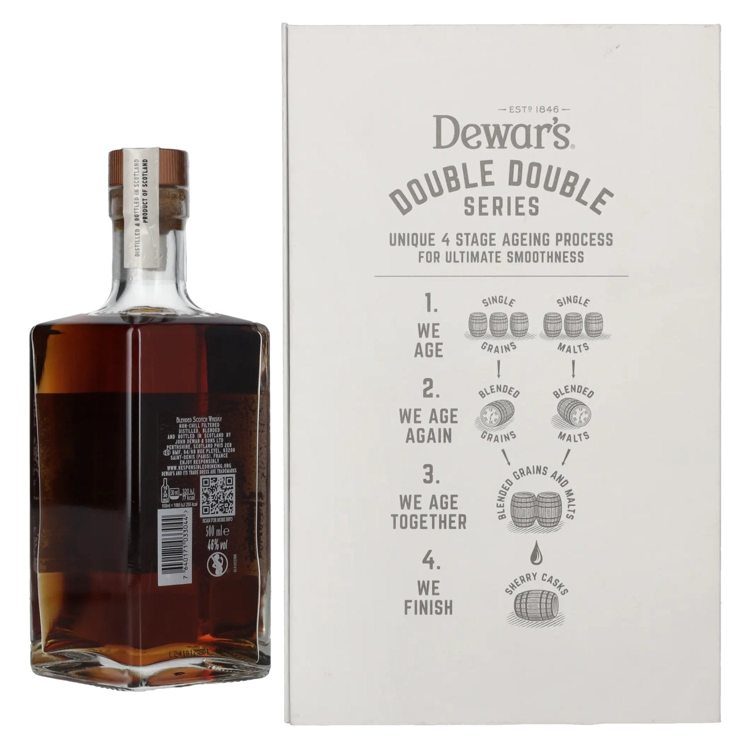 Dewar's 32 Years Old Double Double Aged Blended Scotch Whisky 46% Vol. 0,5l in Geschenkbox