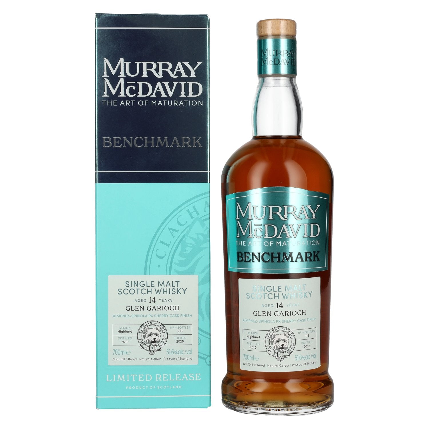 Murray McDavid BENCHMARK 14 Years Old GLEN GARIOCH PX Sherry Cask Finish 2010 51,6% vol. 0,7l en boîte cadeau