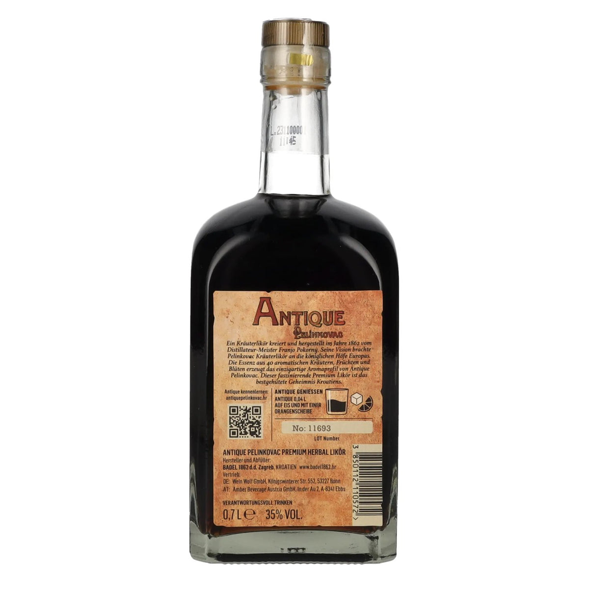 Badel Antique Pelinkovac Premium Herbal Liqueur 35% vol. 0.7 l