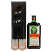 Jägermeister 35% vol. 0,7 l in geschenkverpakking met 2 shotglazen