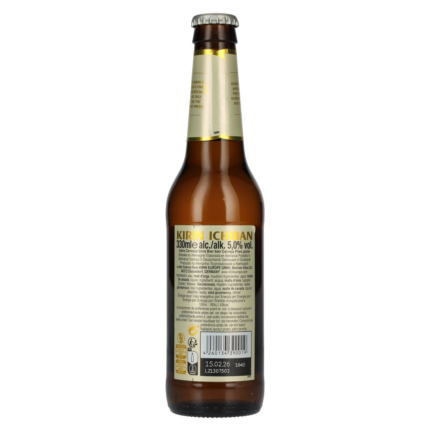 KIRIN ICHIBAN Japan's Premium Beer 5% Vol. 24x0,33l