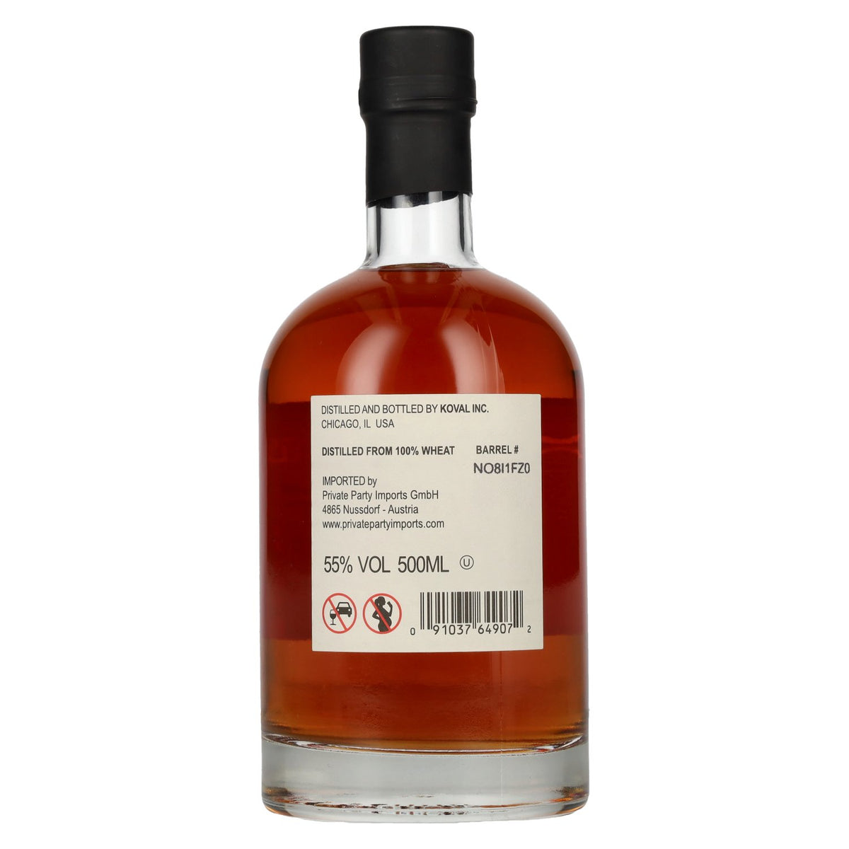 Koval WHEAT Single Barrel Whiskey 55% vol. 0,5 l