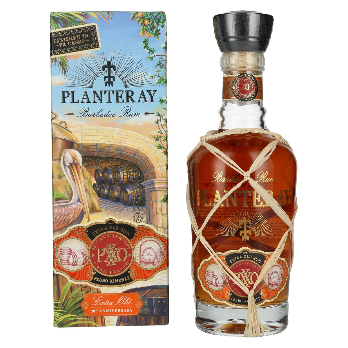 Planteray Rum PXXO 20th Anniversary Barbados Rum 40% Vol. 0,7l in Geschenkbox