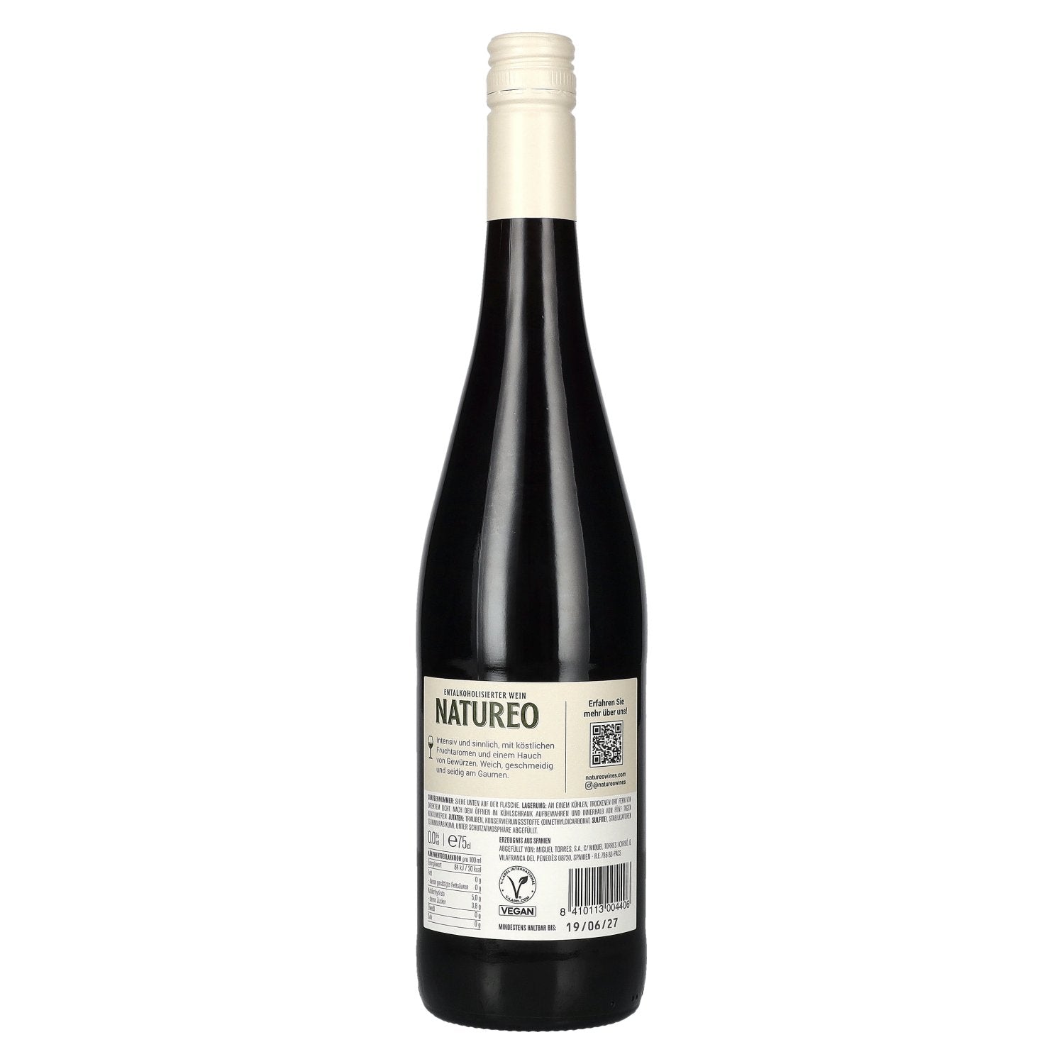 Torres Natureo Garnacha-Syrah alkoholfrei 2024 0,75l