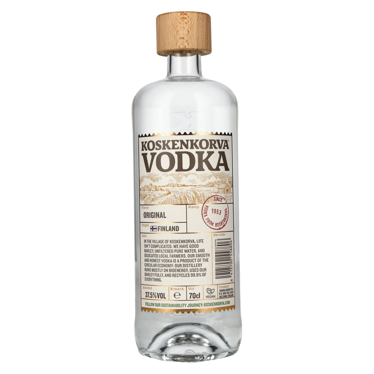 Koskenkorva Vodka ORIGINAL 37,5% vol. 0,7 l