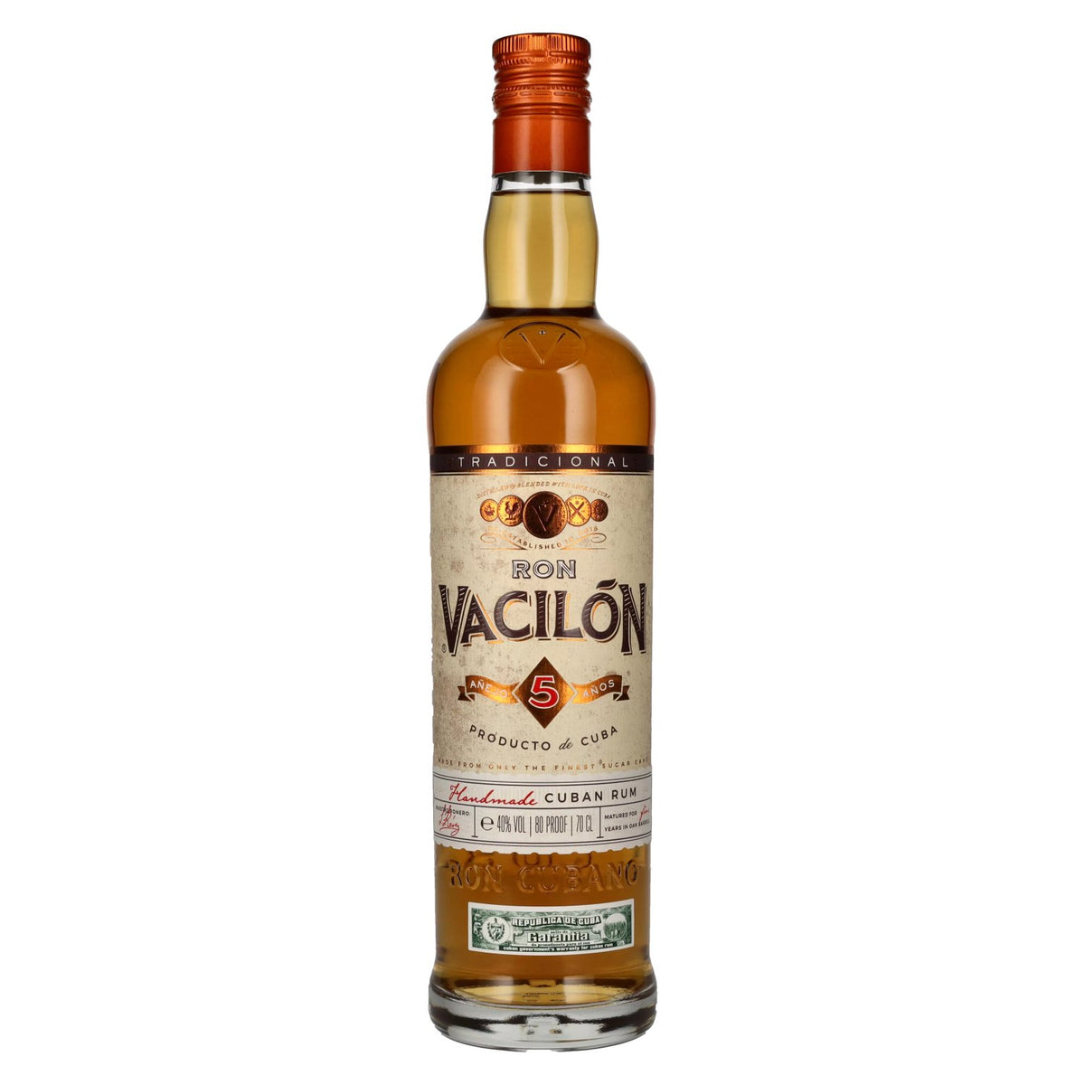 Ron Vacilón TRADICIONAL 5-Year-Old Añejo 40% vol. 0.7 l