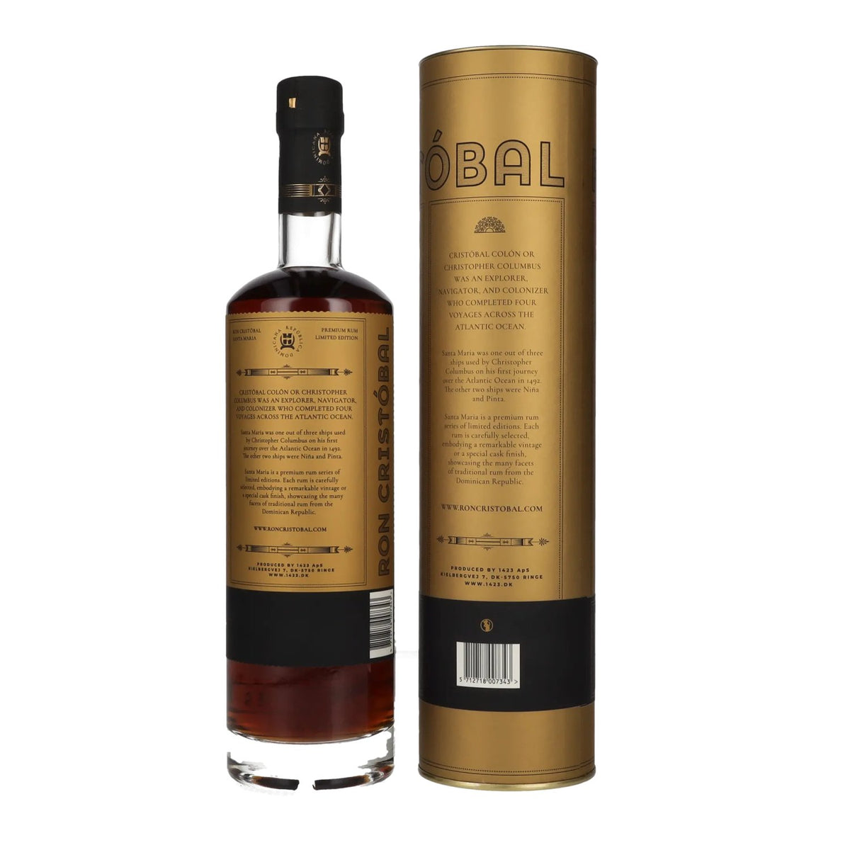 Ron Cristóbal Santa Maria Pinot Noir Limited Edition 43% vol. 0,7 l in geschenkverpakking