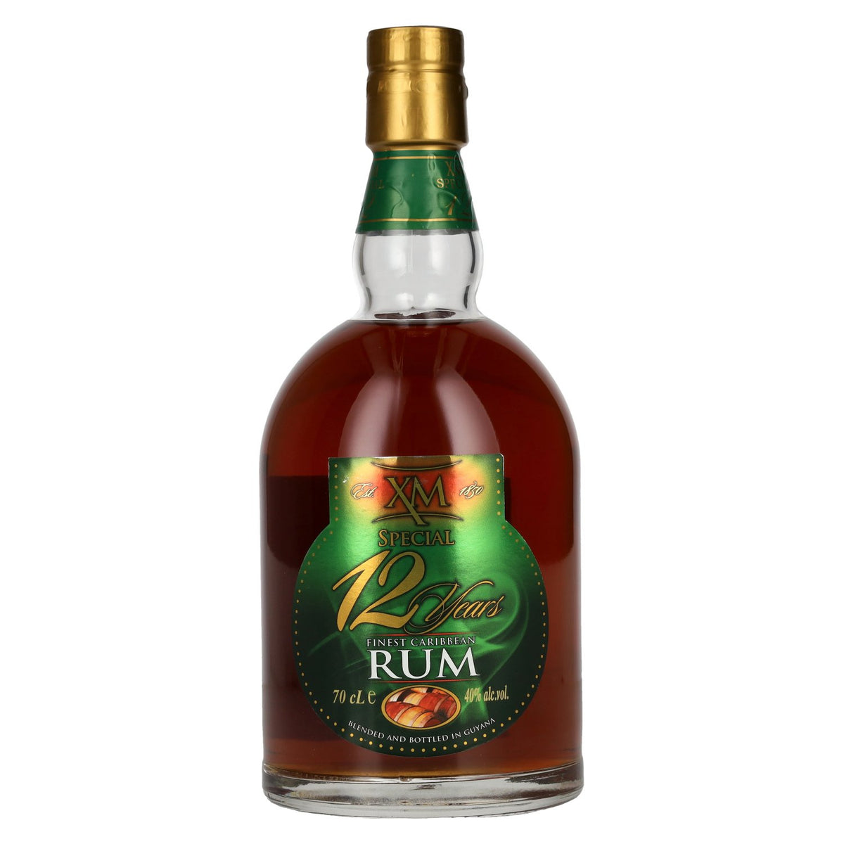 XM SPECIAL 12 Years Old Finest Caribbean Rum 40% ABV 0.7l