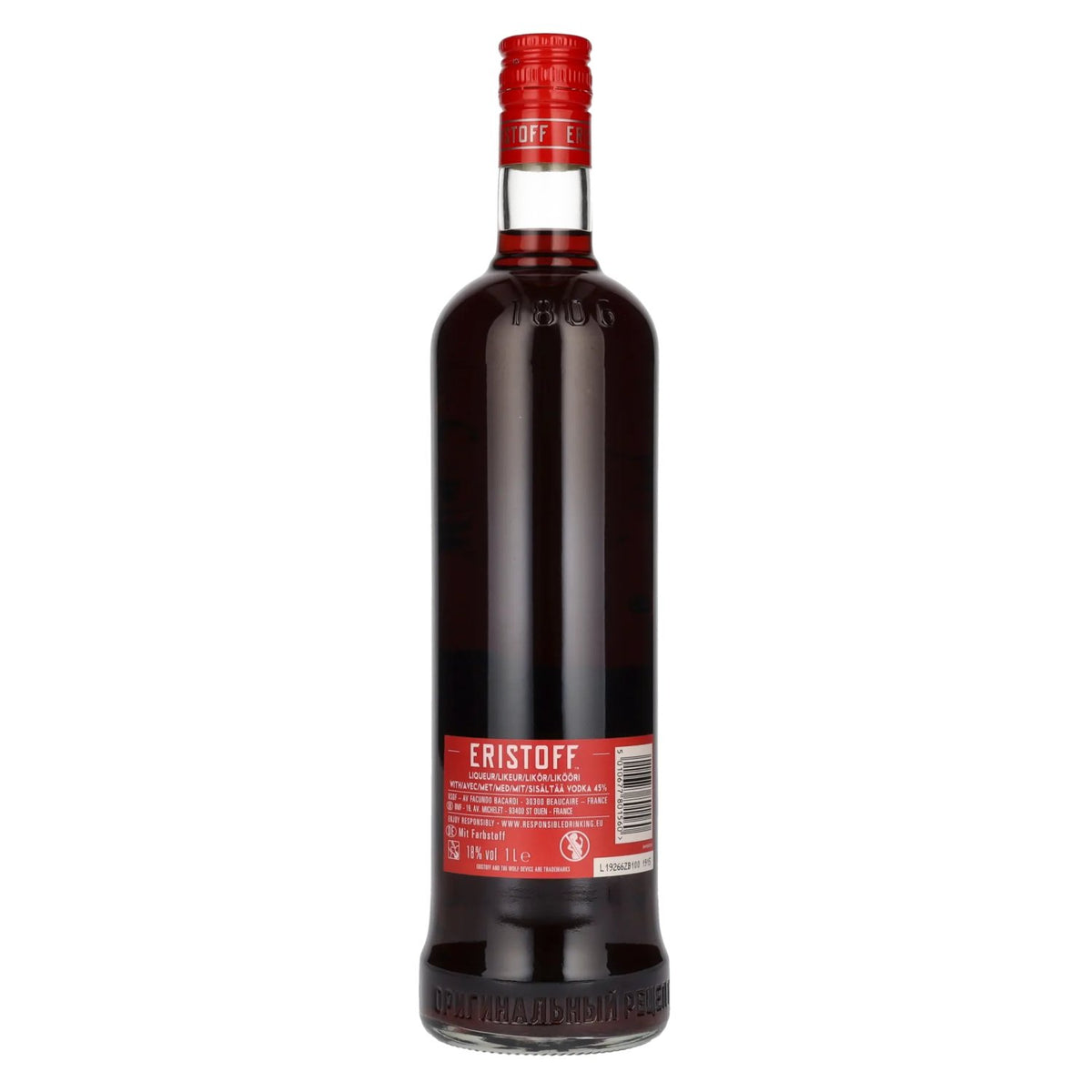 Eristoff Red Sloe Berry 18% ABV 1 litre