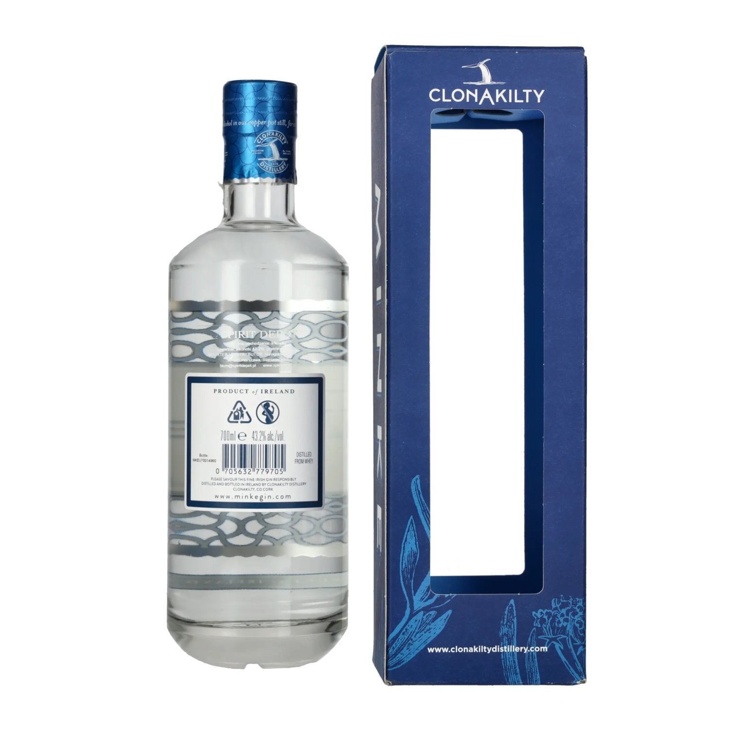 Minke Irish Gin 43,2% Vol. 0,7l in geschenkverpakking