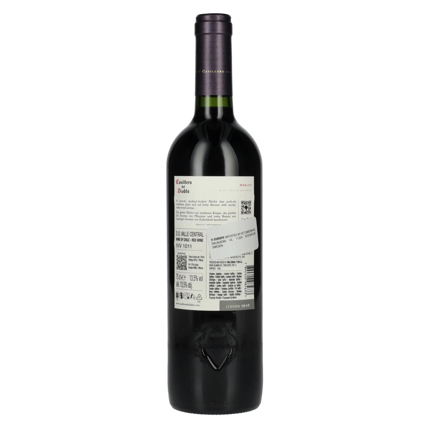 Concha y Toro Casillero del Diablo MERLOT Reserva 2022 13,5% Vol. 0,75l