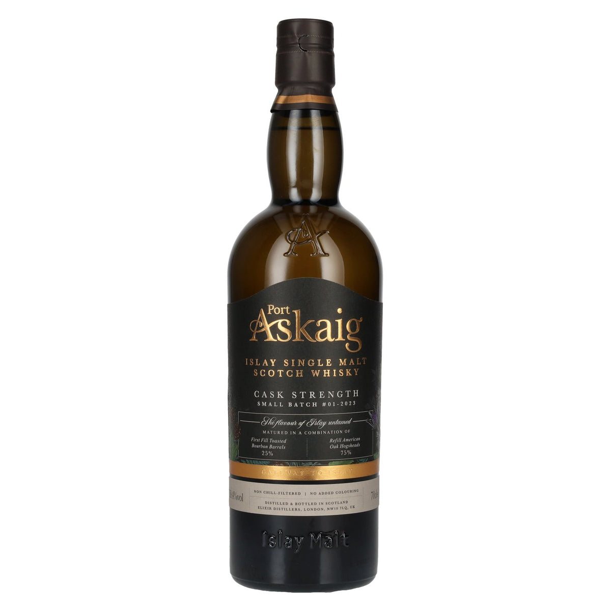 Port Askaig Islay CASK STRENGTH Single malt d'Islay n° 01-2023 59,4 % vol. 0,7 l