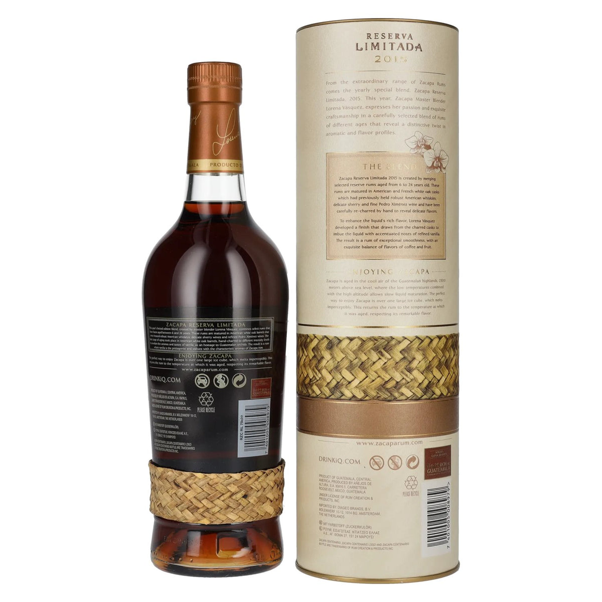 Ron Zacapa Centenario RESERVA LIMITADA Solera Gran Reserva 2015 45% ABV 0.7 l in a gift box