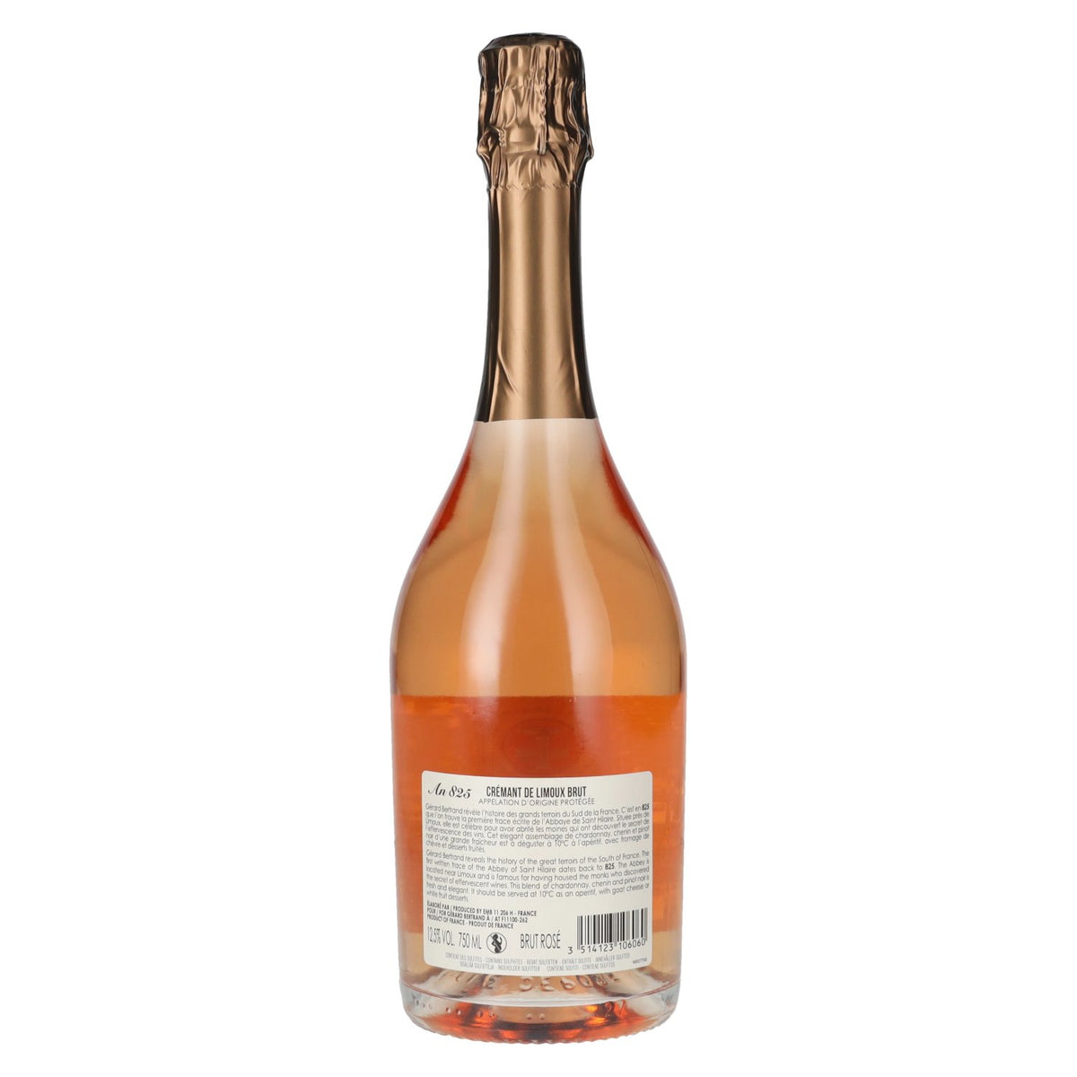 Gérard Bertrand An825 Crémant De Limoux Brut Rosé AOP 2022 12,5% Vol. 0,75l