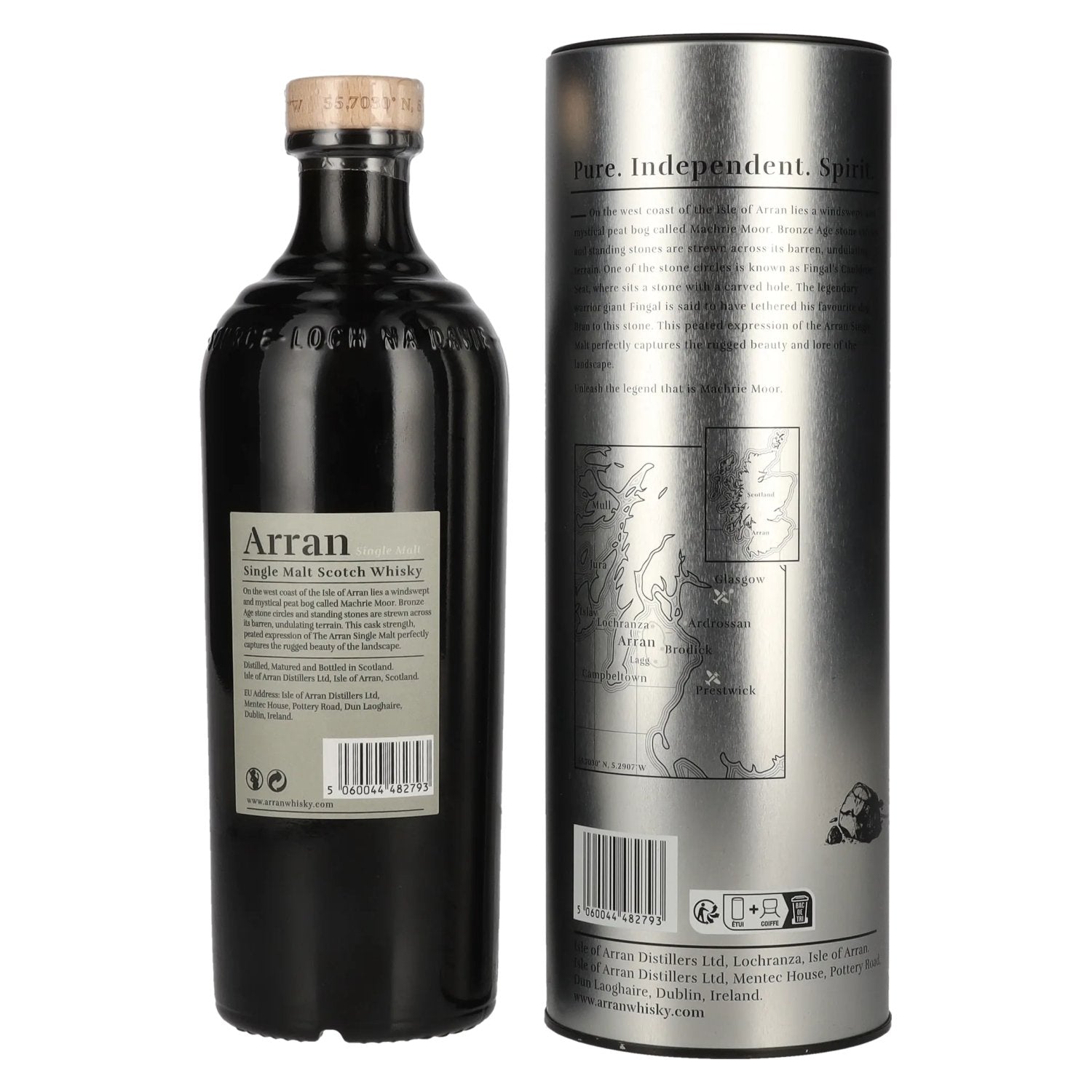 Arran MACHRIE MOOR The Peated Lochranza Malt CASK STERKTE 56,2% Vol. 0,7l in Blik