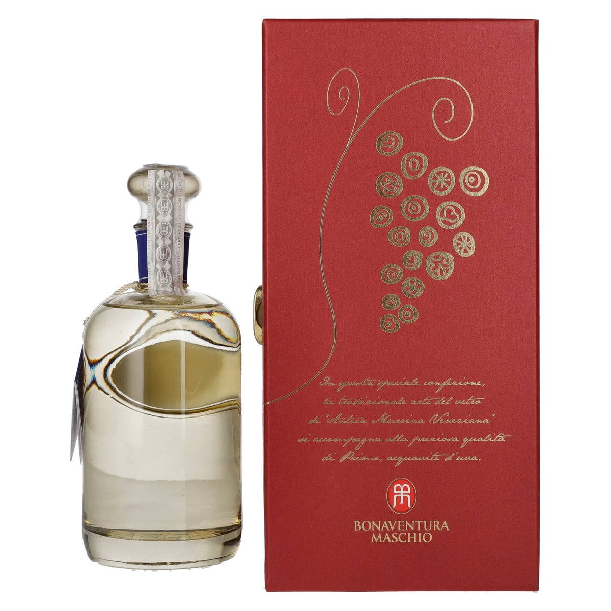Bonaventura Maschio PRIME Zibibbo 40 % vol., 0,7 l, dans un coffret cadeau