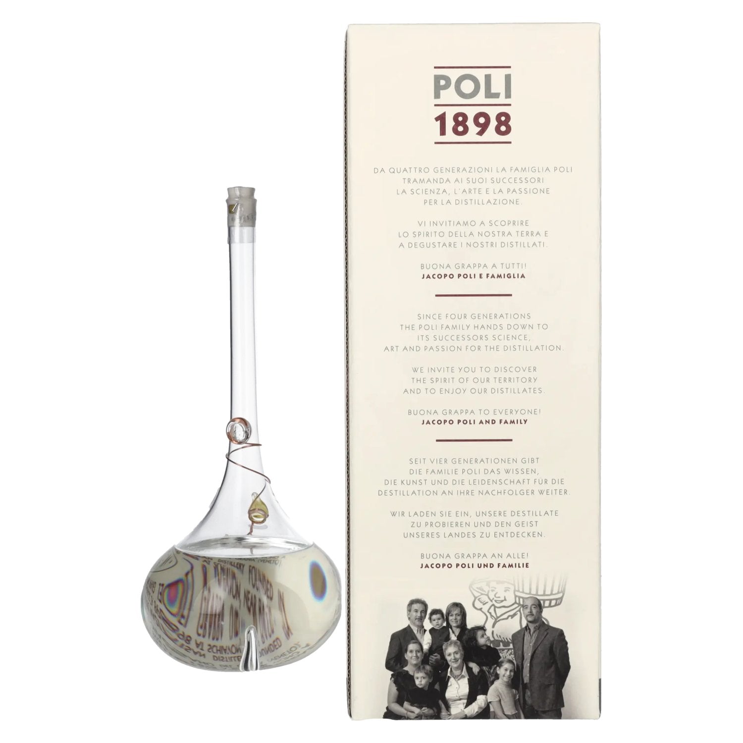 Poli Grappa Amorosa di Settembre Vespaiolo 40% Vol. 0,5l in Geschenkbox