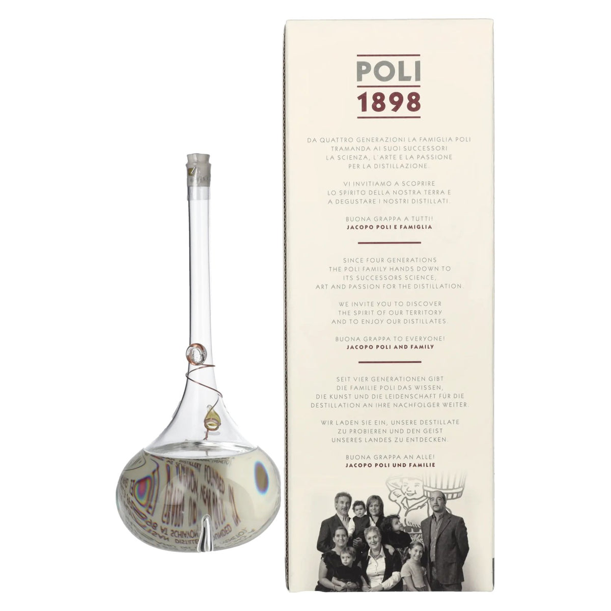 Poli Grappa Amorosa di Settembre Vespaiolo 40 % vol., 0,5 l, dans un coffret cadeau
