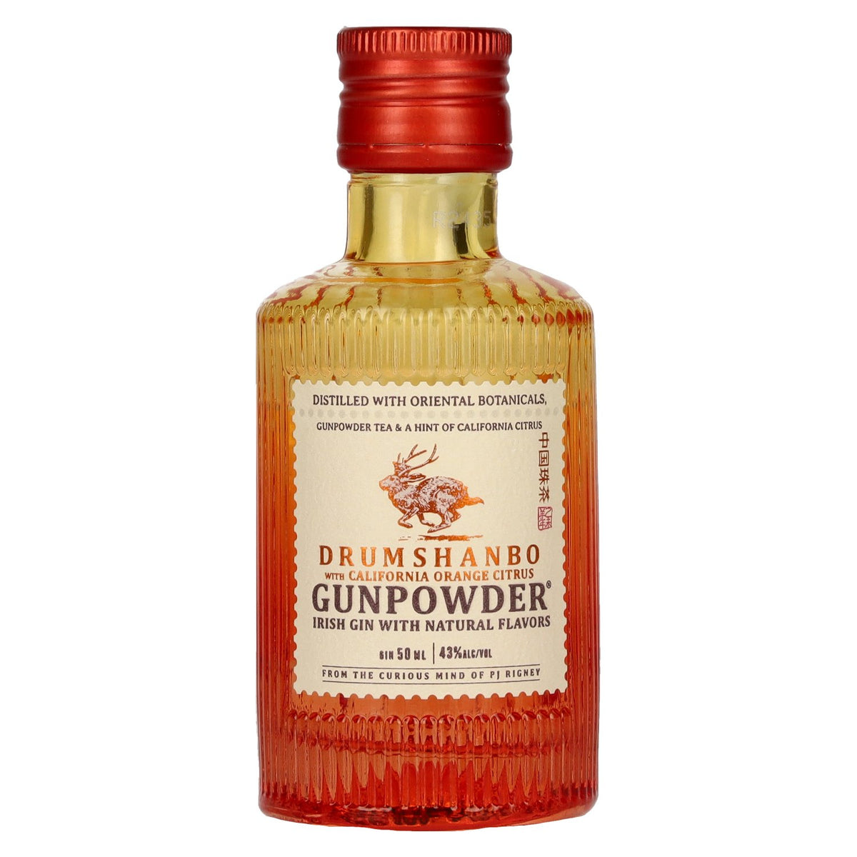 Gin irlandais Drumshanbo Gunpowder aux agrumes de Californie (orange) 43 % vol. 0,05 l