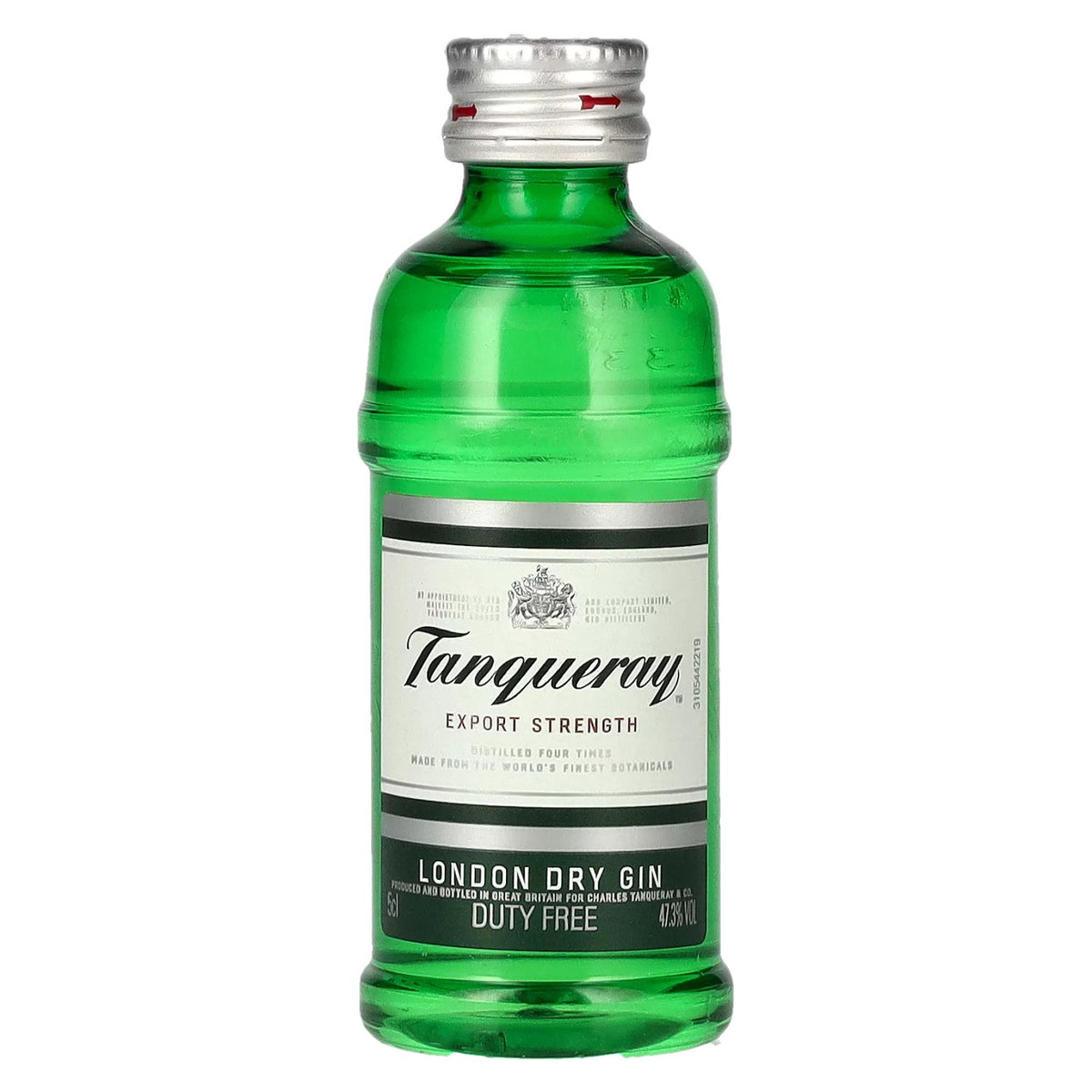 Tanqueray LONDON DRY GIN, geïmporteerd, 47,3% vol., 0,05 l, PET