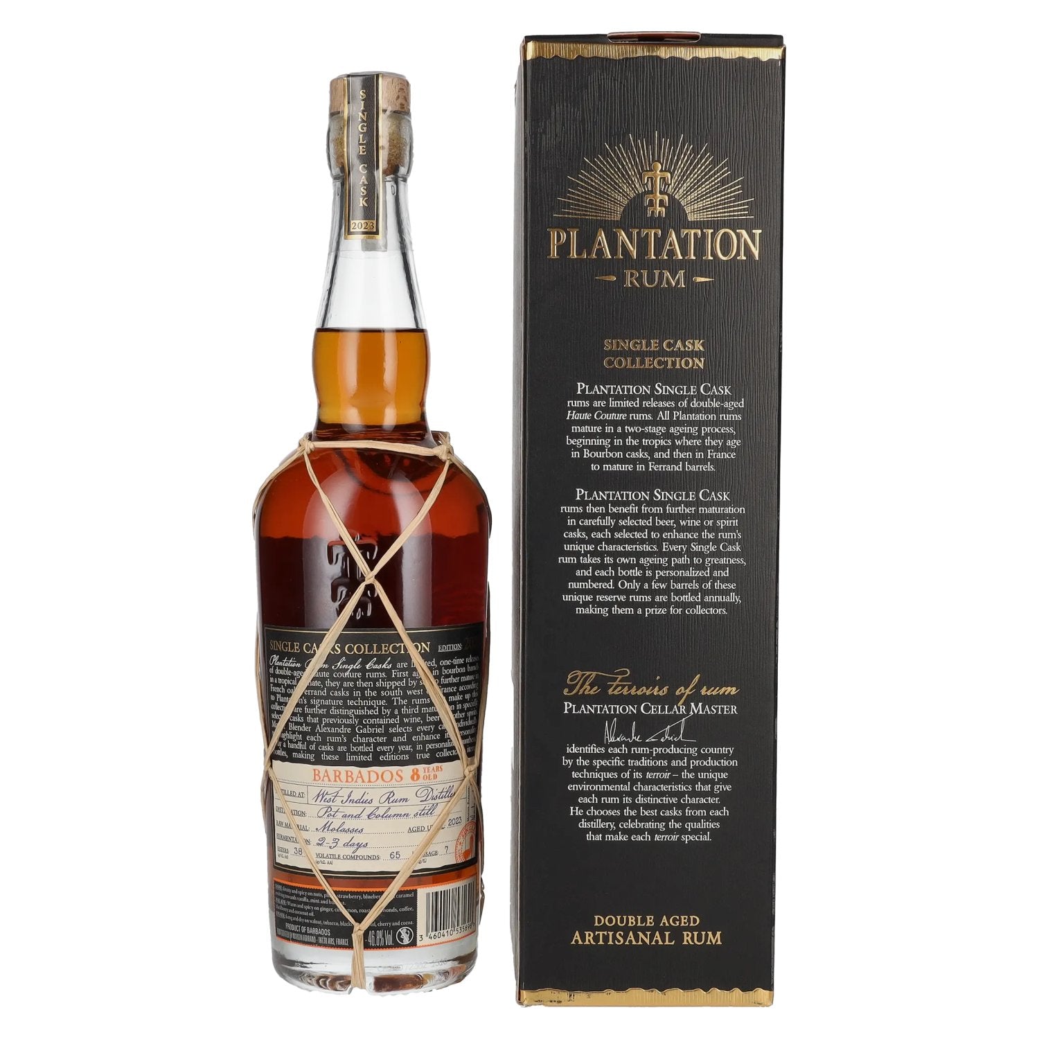 Plantation Rum BARBADOS 8 Years Old Port Finish by delicando 2023 46,8% Vol. 0,7l in geschenkverpakking