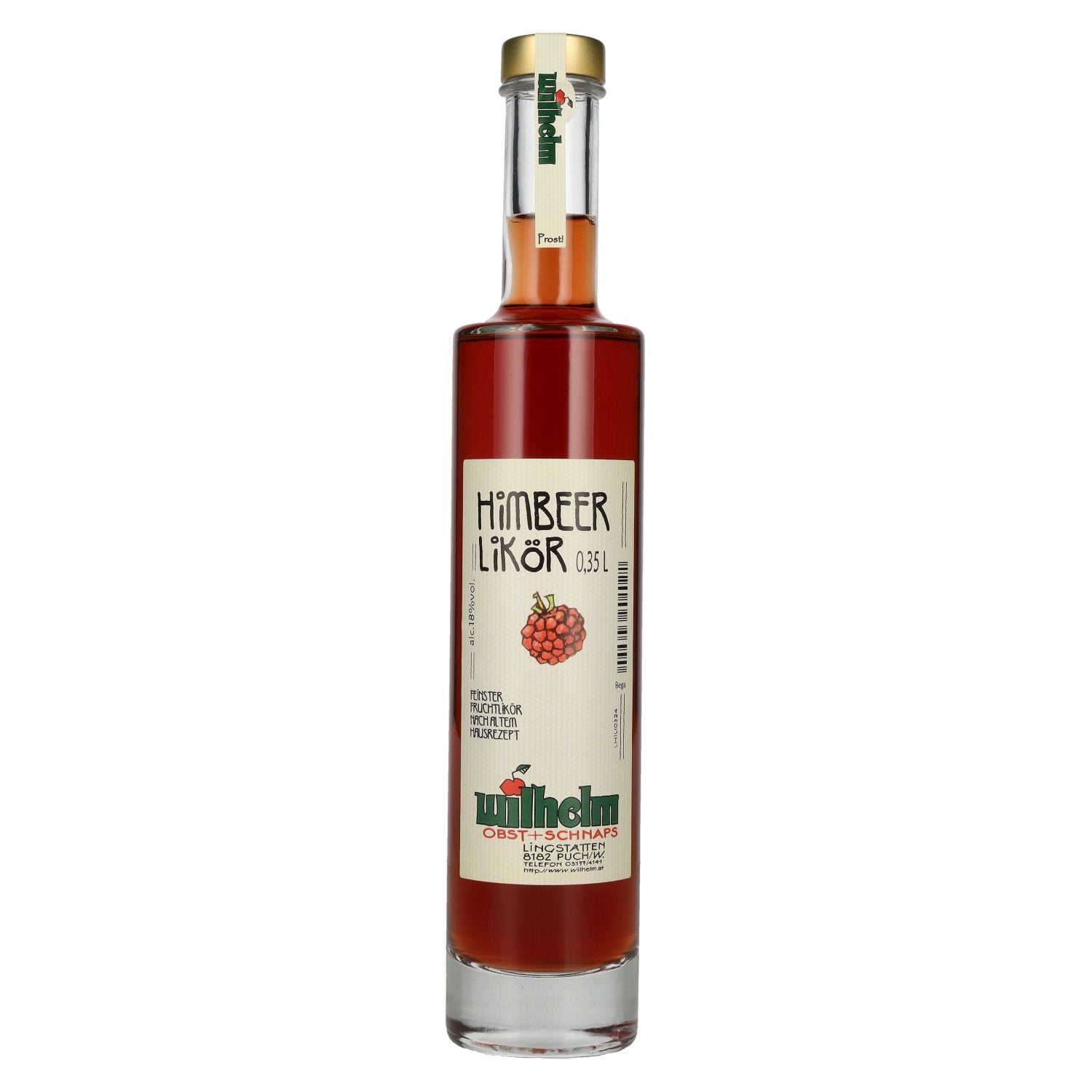 Wilhelm liqueur de framboise 18% vol. 0,35l