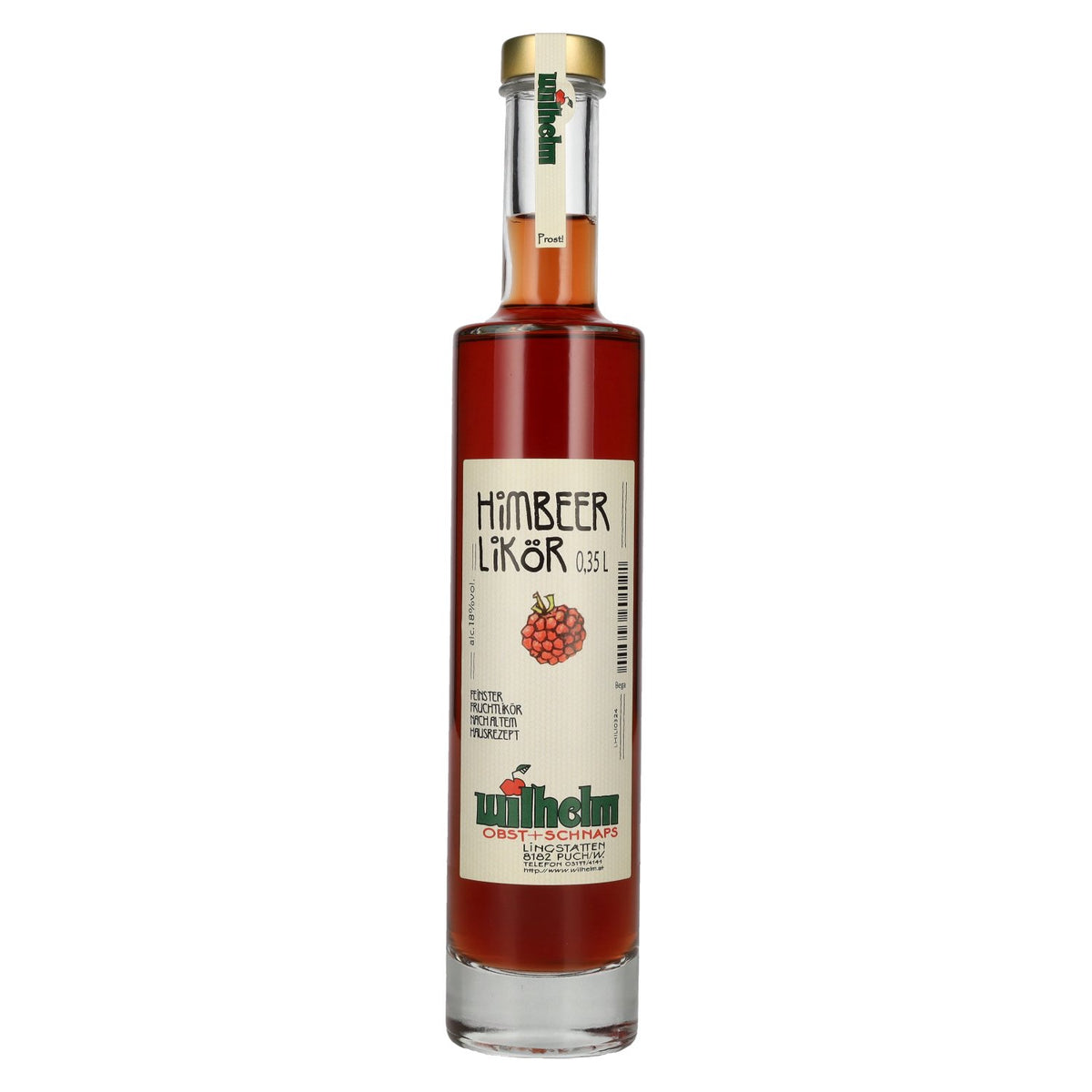 Liqueur de framboise Wilhelm 18 % vol. 0,35 l