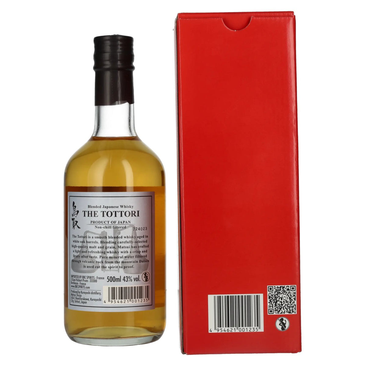 Matsui Whisky THE TOTTORI – Whisky japonais assemblé, 43 % vol., 0,5 l, dans un coffret cadeau