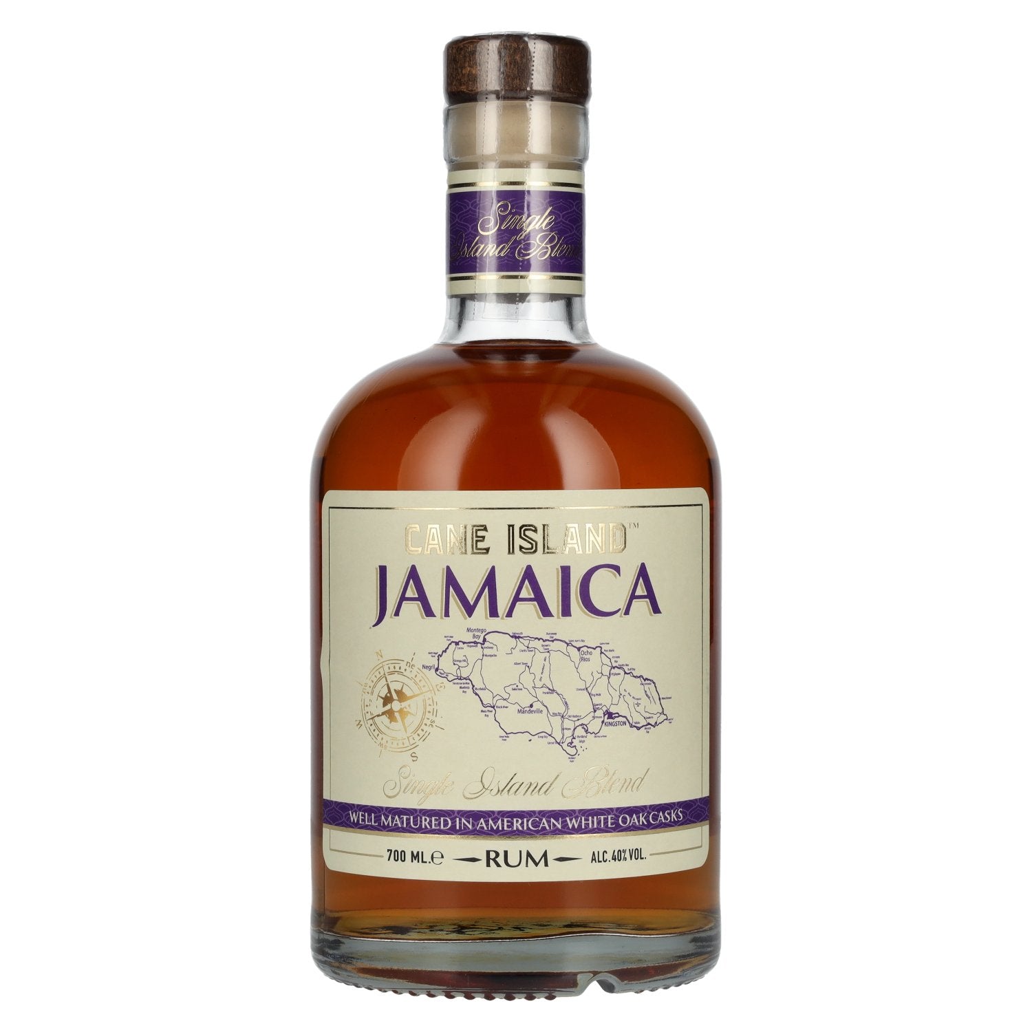 Cane Island JAMAICA Caribbean Aged Single Island Rum 40% Vol. 0,7l