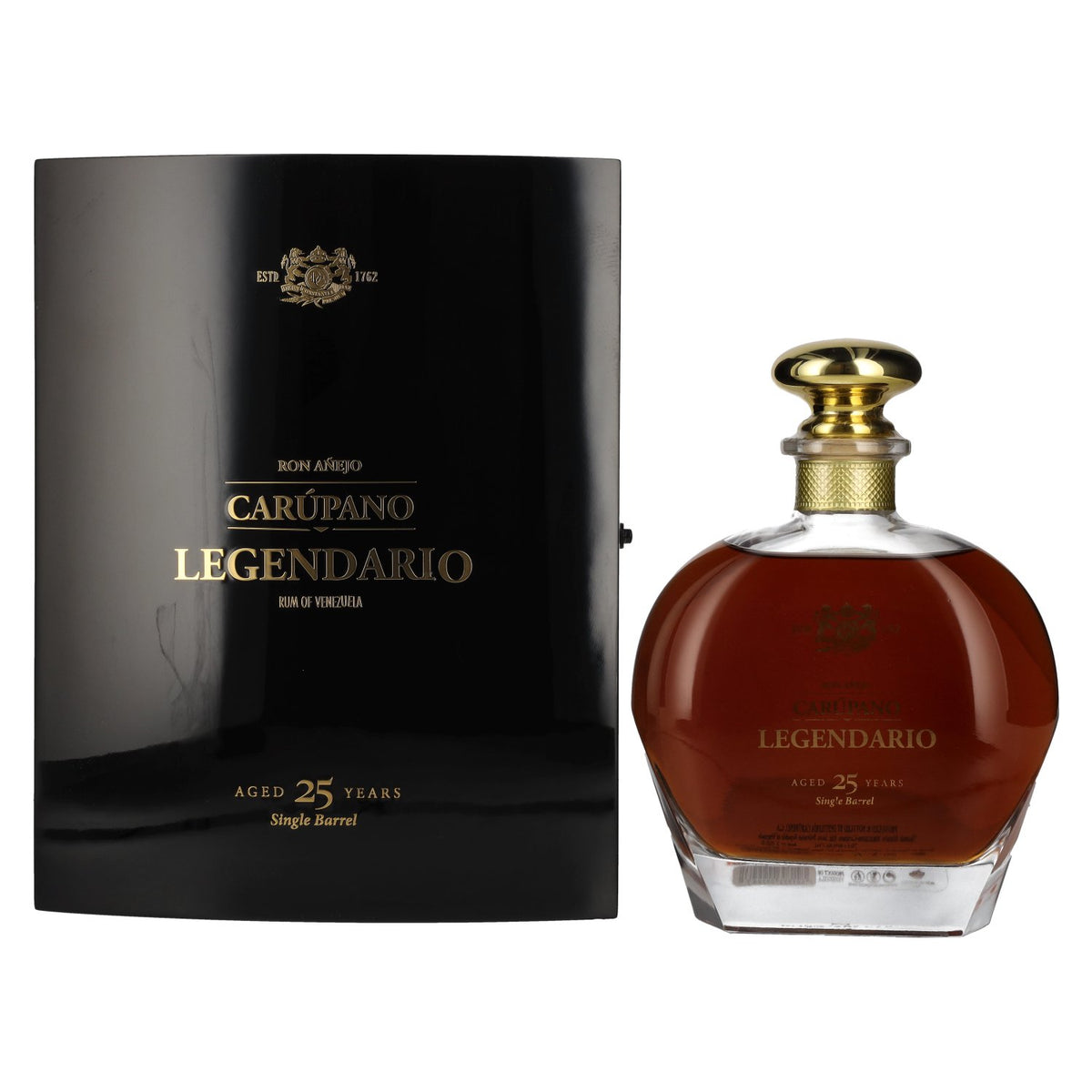 Ron Añejo Carúpano 25 Years Old Legendario Single Barrel 40% vol. 0,7 l in geschenkverpakking