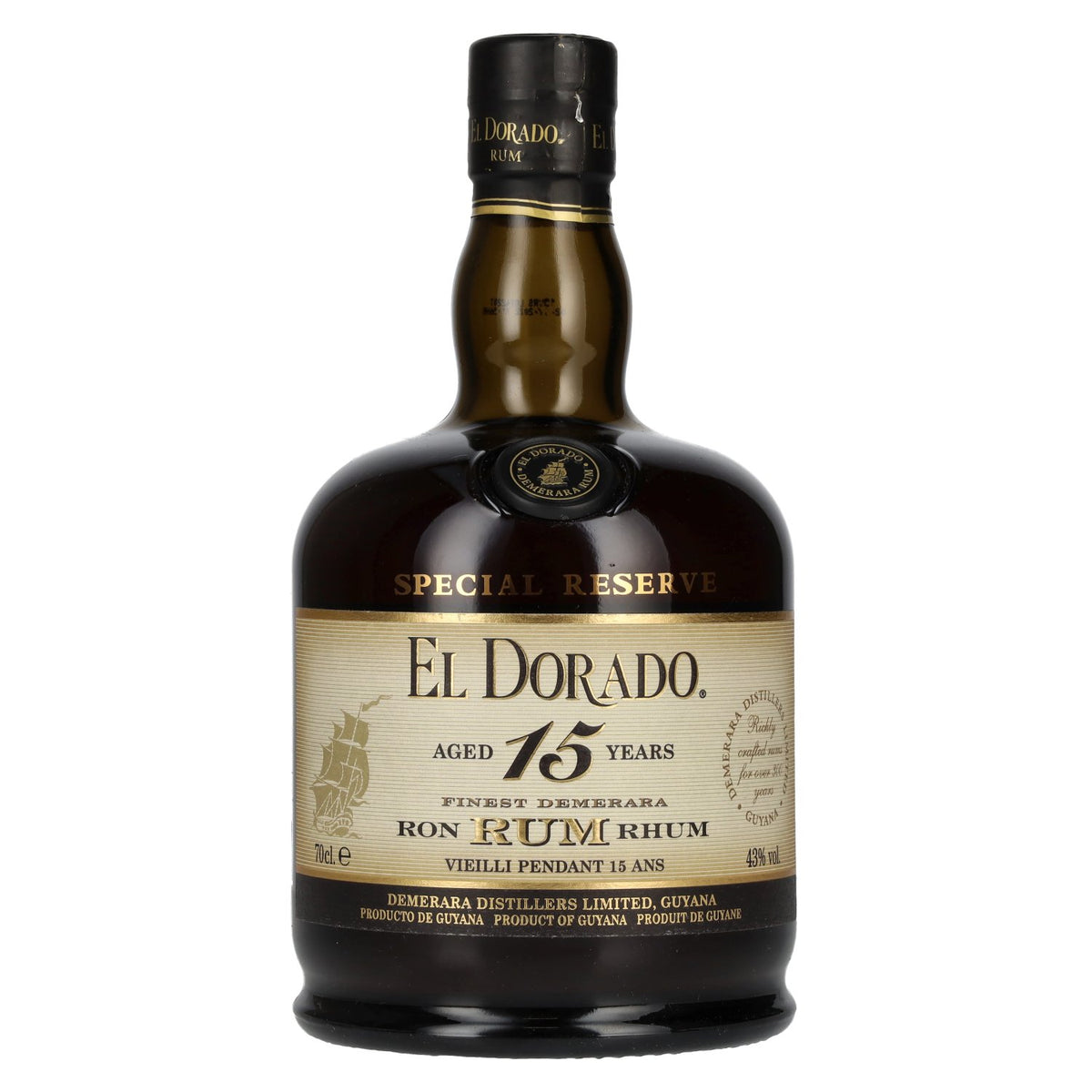 El Dorado 15 Years Old Finest Demerara Rum SPECIAL RESERVE 43% vol. 0,7 l