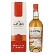West Cork Irish Whiskey Rum Cask Finished 43% Vol. 0,7l in geschenkverpakking