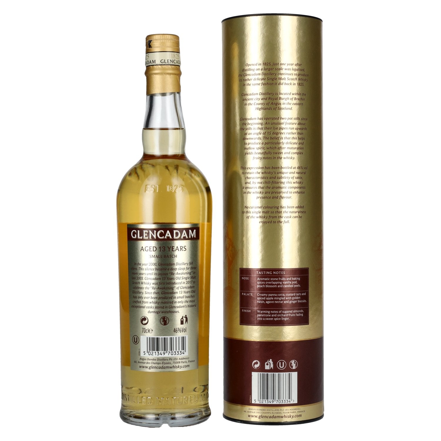 Glencadam 13 Years Old SMALL BATCH Highland Single Malt Scotch 46% Vol. 0,7l in Geschenkbox