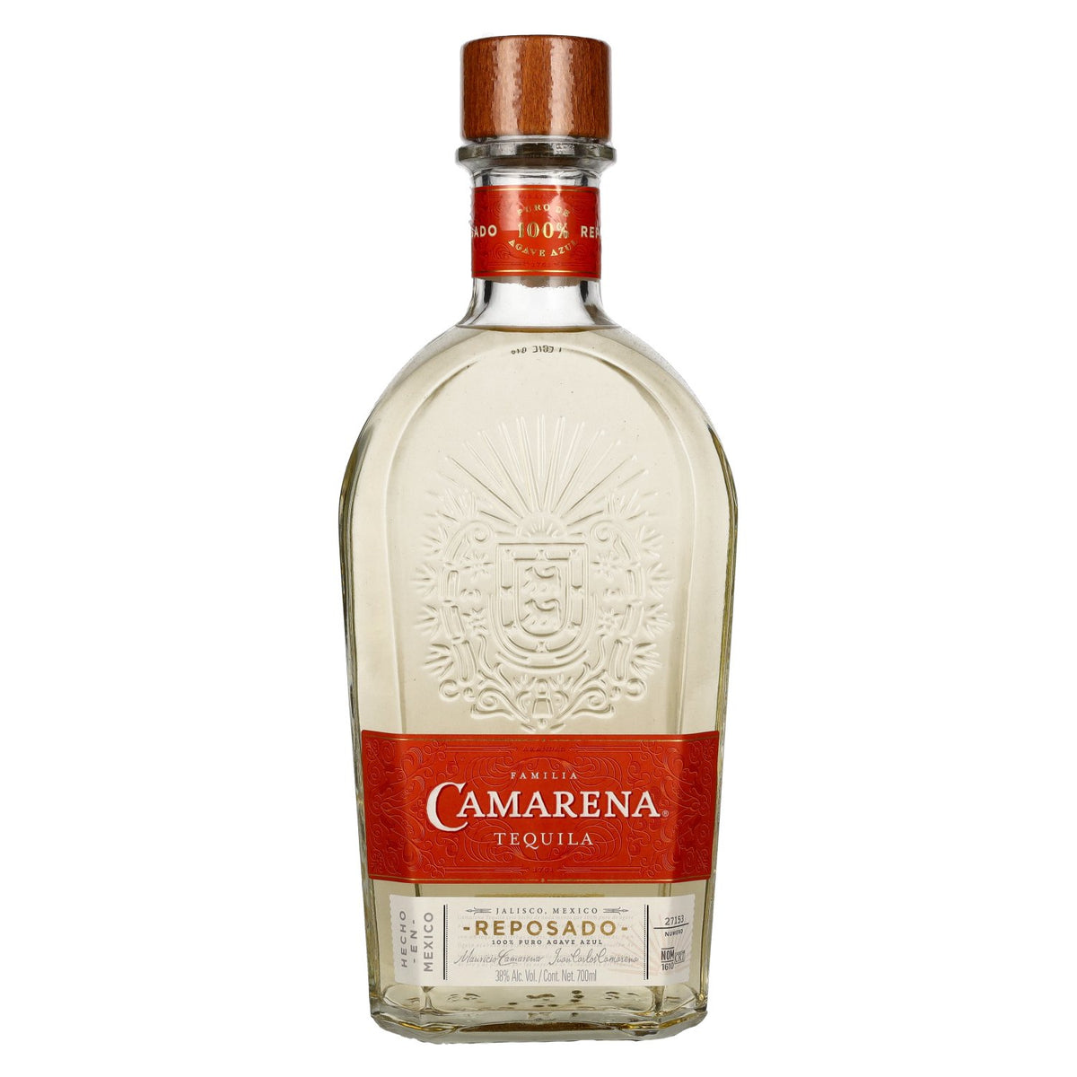 Familia Camarena Tequila Reposado 38% ABV 0.7 l